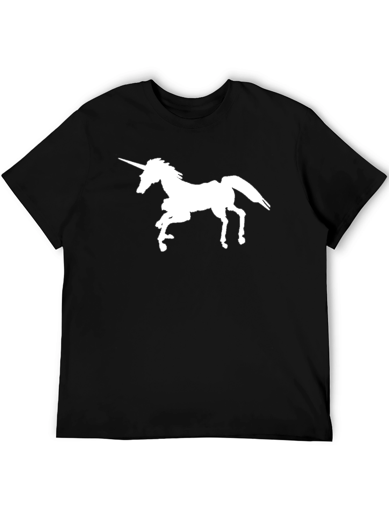 Black Unicorn Graphic Tee - Classic Black Cotton view 5