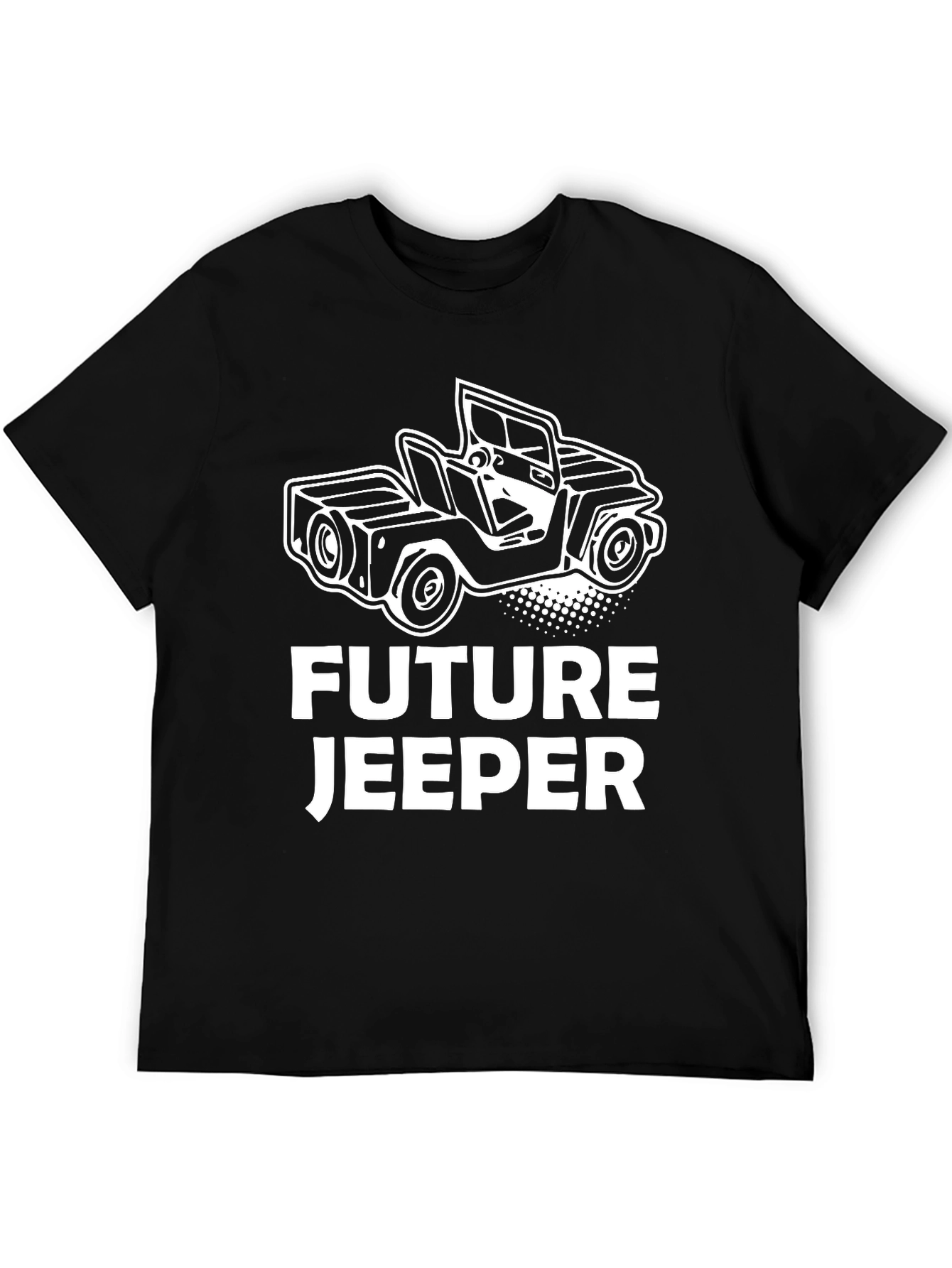 Black Future Jeeper Black T-Shirt - Car Enthusiast Apparel view 5