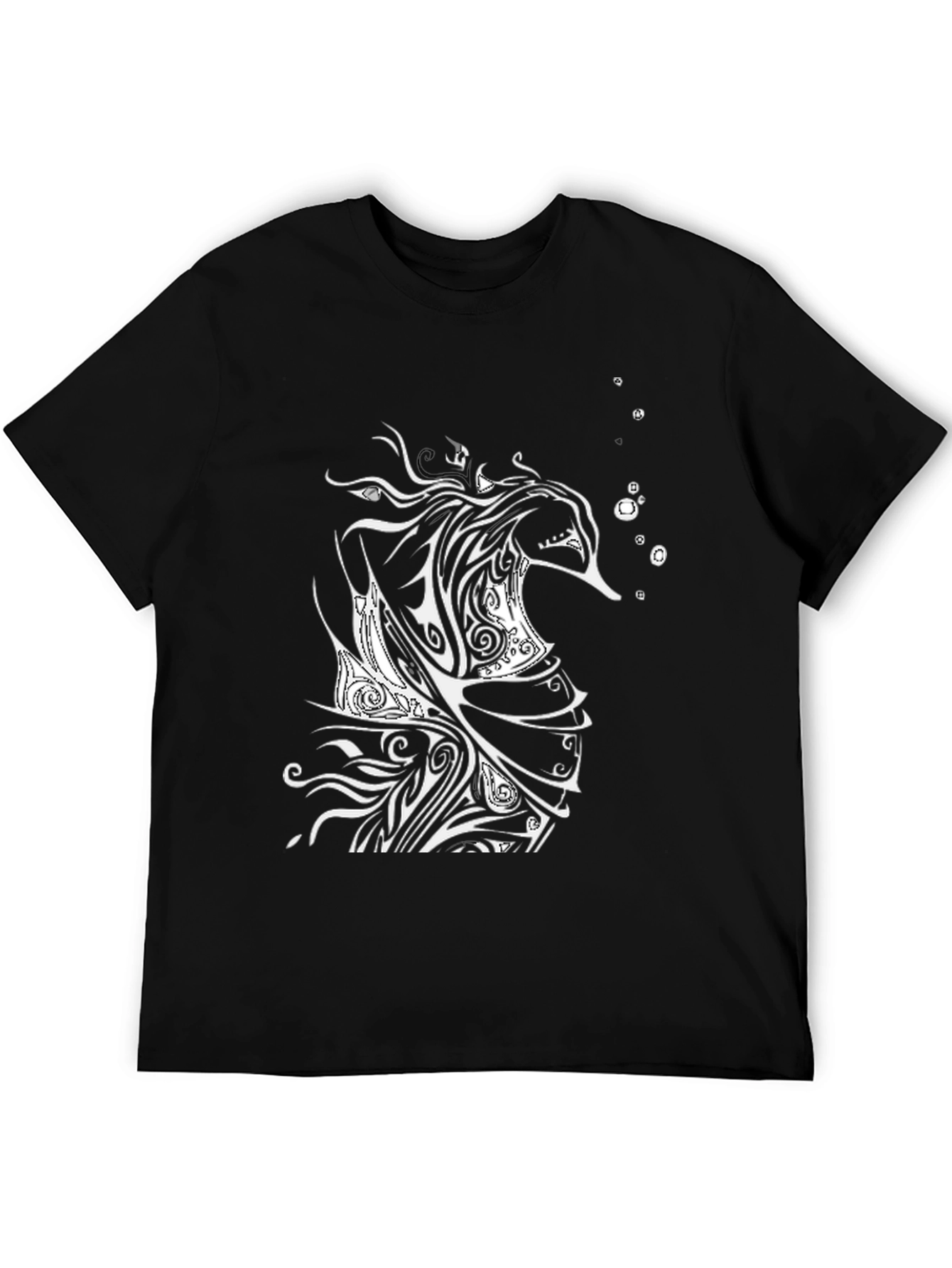 Black Black Seahorse Graphic Tee view 5