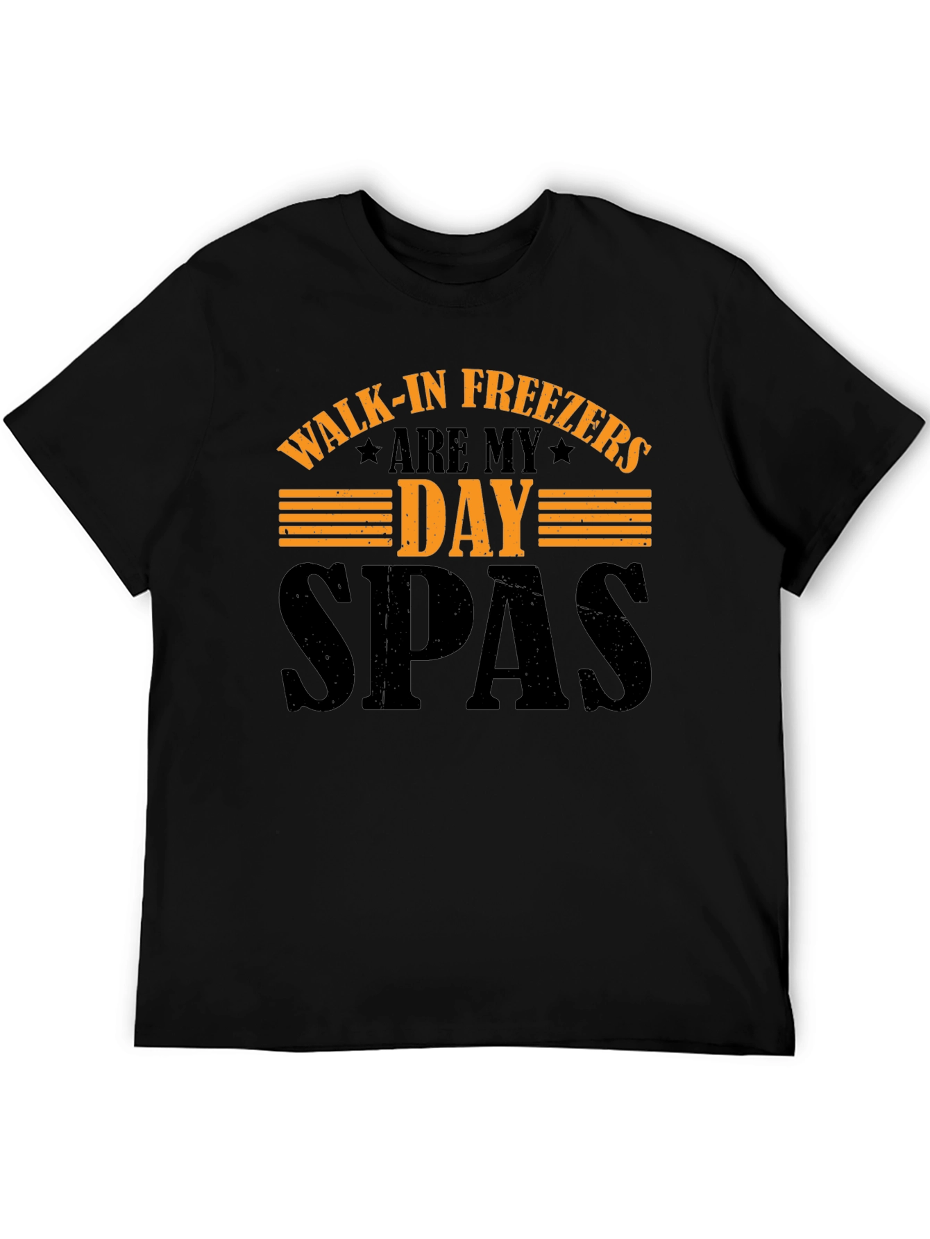 Black Walk-in Freezers Are My Day SPAs T-Shirt view 5