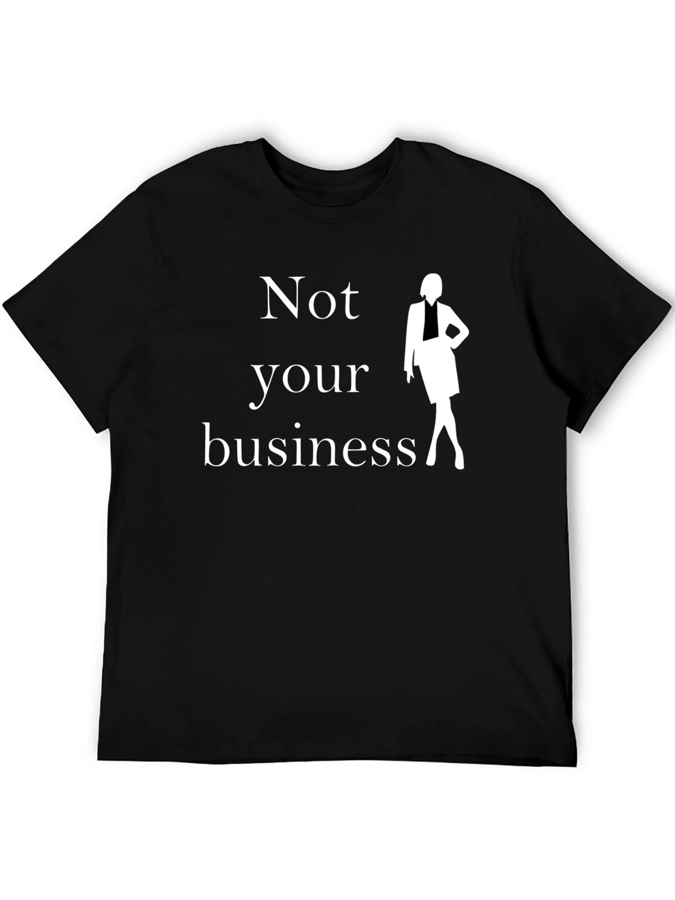 Black Not Your Business Graphic Tee - Sassy Style view 5
