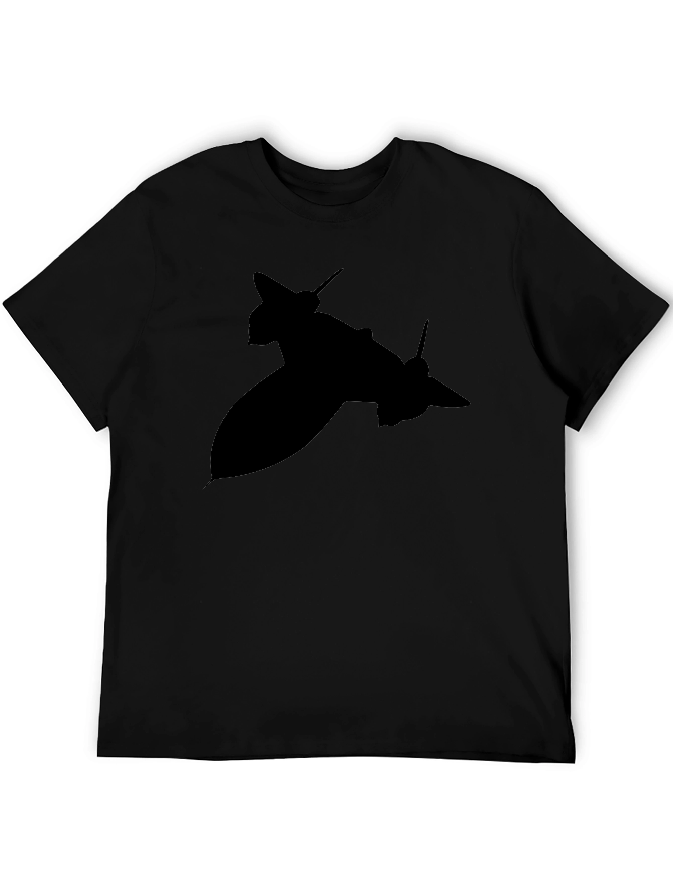 Black Stealth Jet Black T-Shirt - Aviation Enthusiast Apparel view 5
