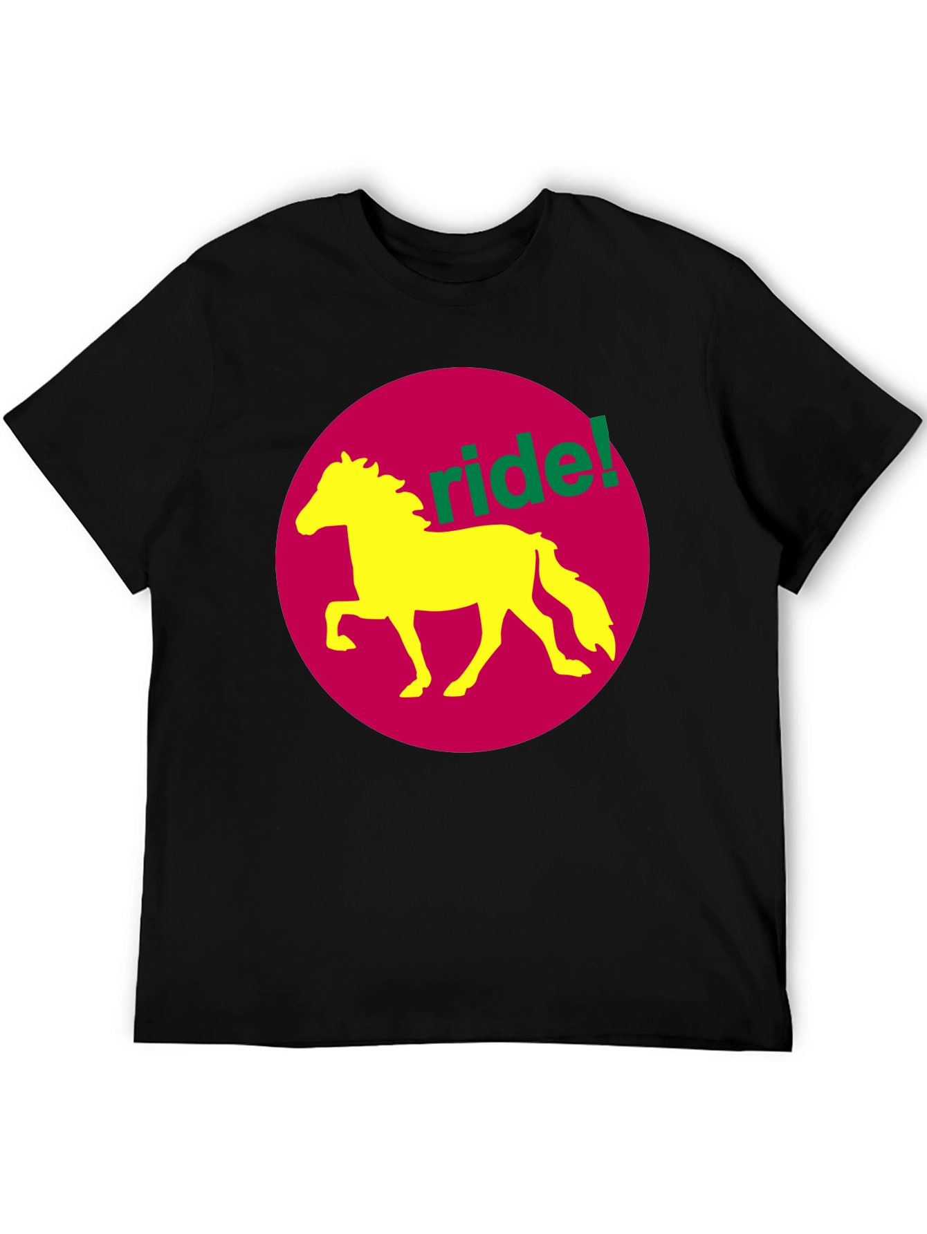 Black Ride! Graphic Tee - Horse Design view 5