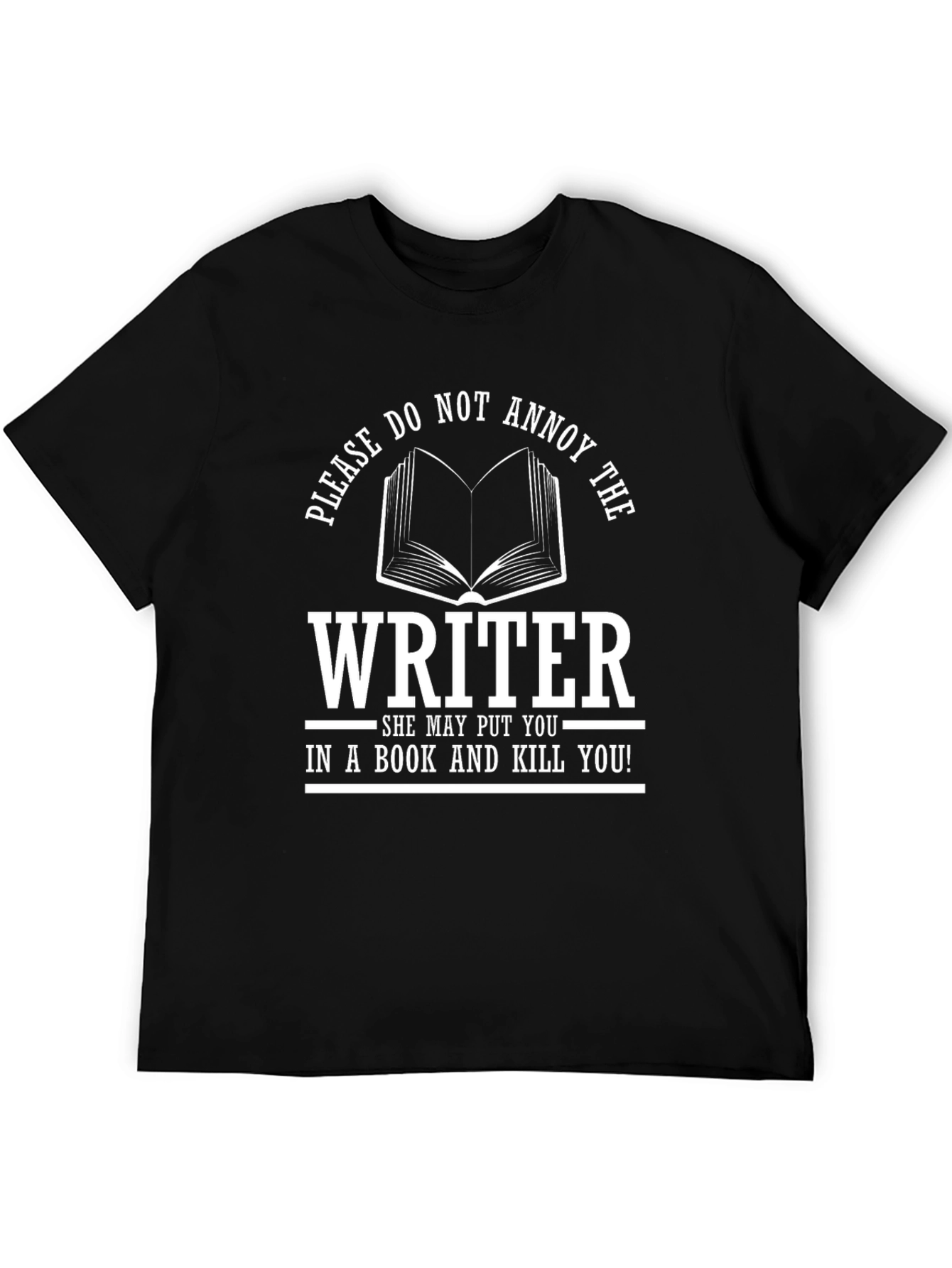 Black Writer T-Shirt - Funny Novelist Gift view 5