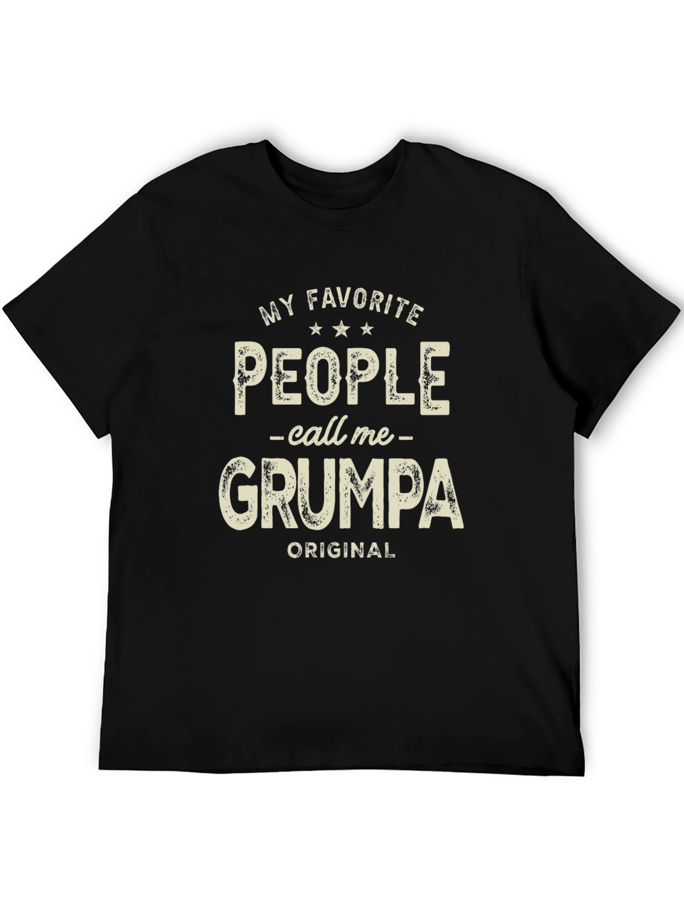 Black My Favorite People Call Me GRUMPA T-Shirt view 5