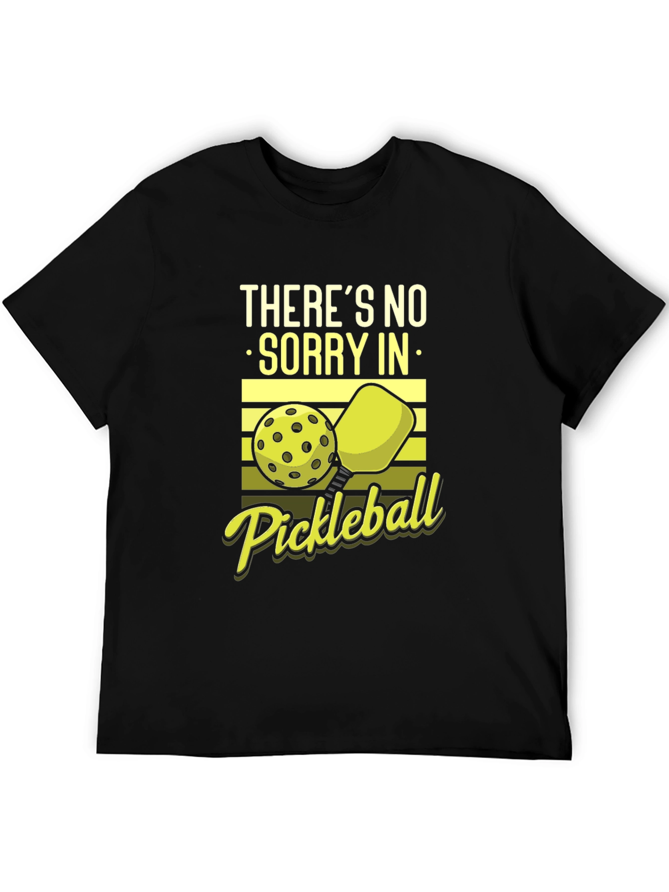 Black Pickleball T-Shirt - Funny Sports Tee view 5