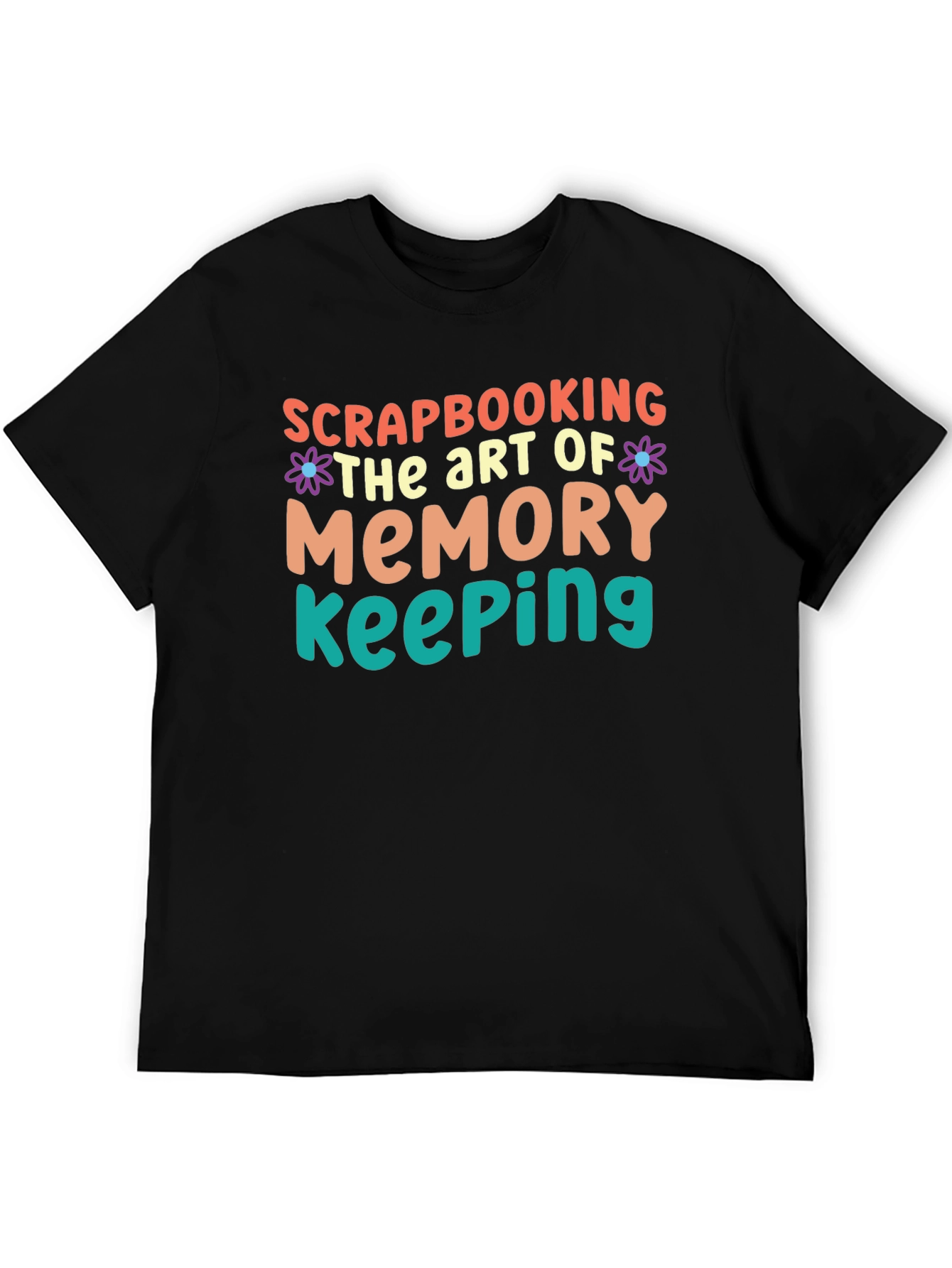 Black Scrapbooking Memory Keeping Graphic Tee view 5