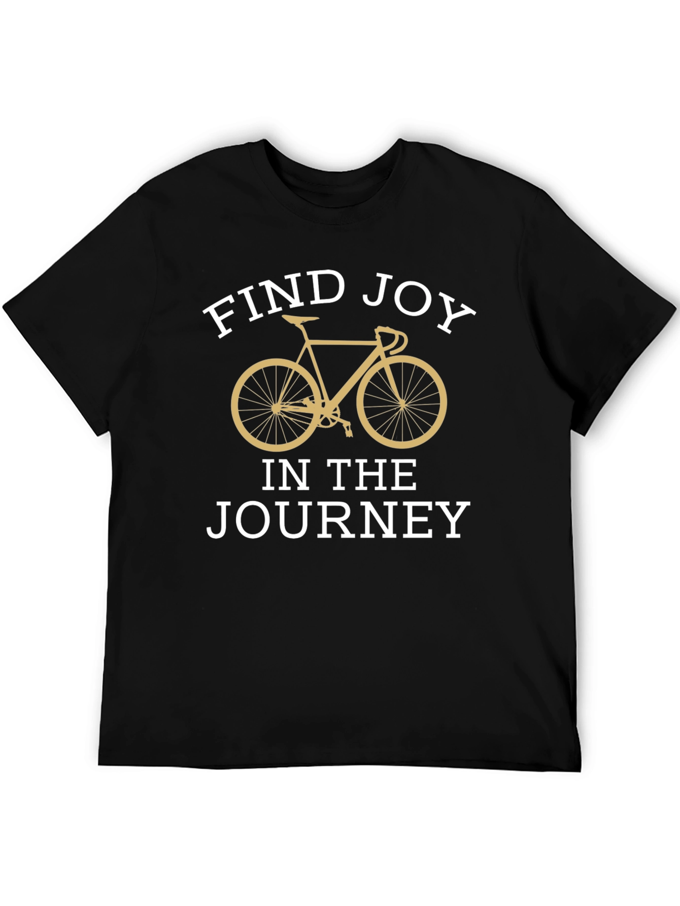 Black Find Joy Cycling T-Shirt - Inspirational Ride view 5