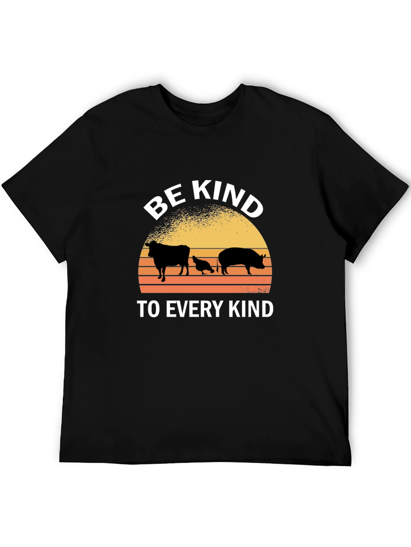 Black Be Kind Animal Silhouette T-Shirt view 5