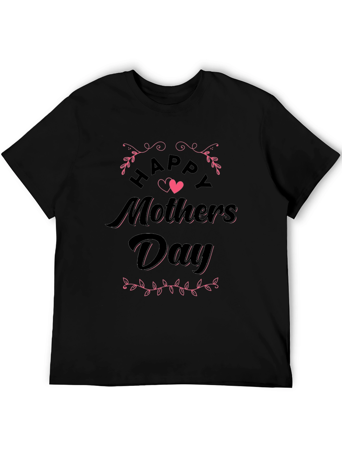 Happy Mother's Day T-Shirt - Black - 5