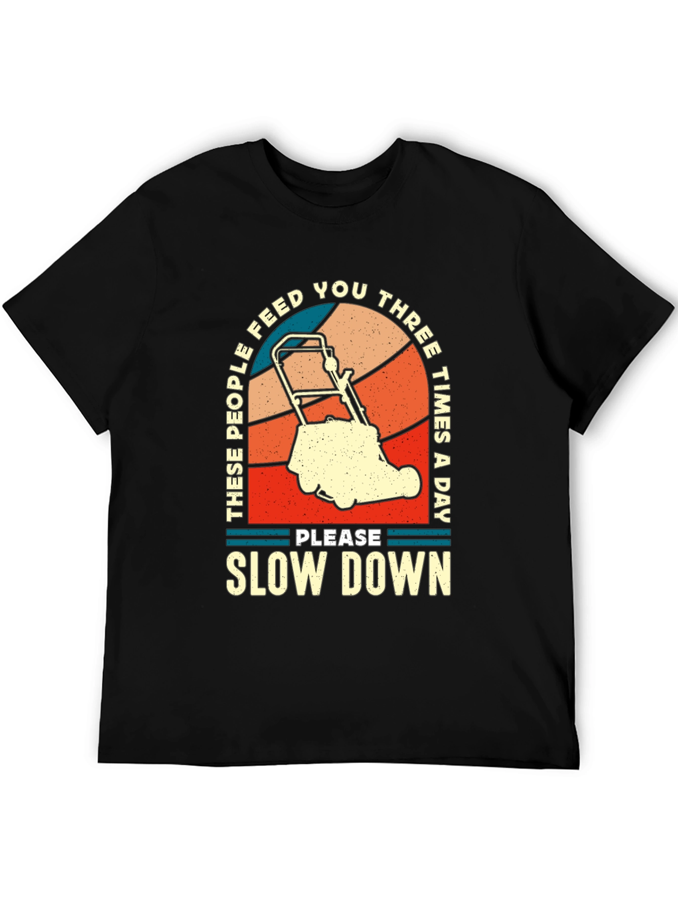 Black Retro "Slow Down" T-Shirt view 5