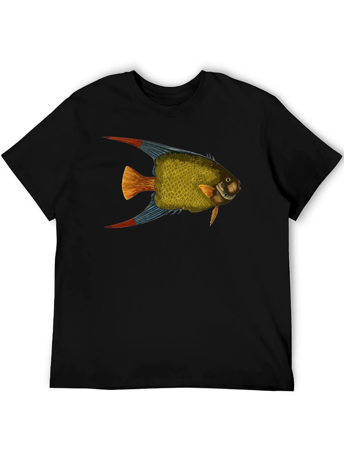Black Fish Graphic Black T-Shirt view 5