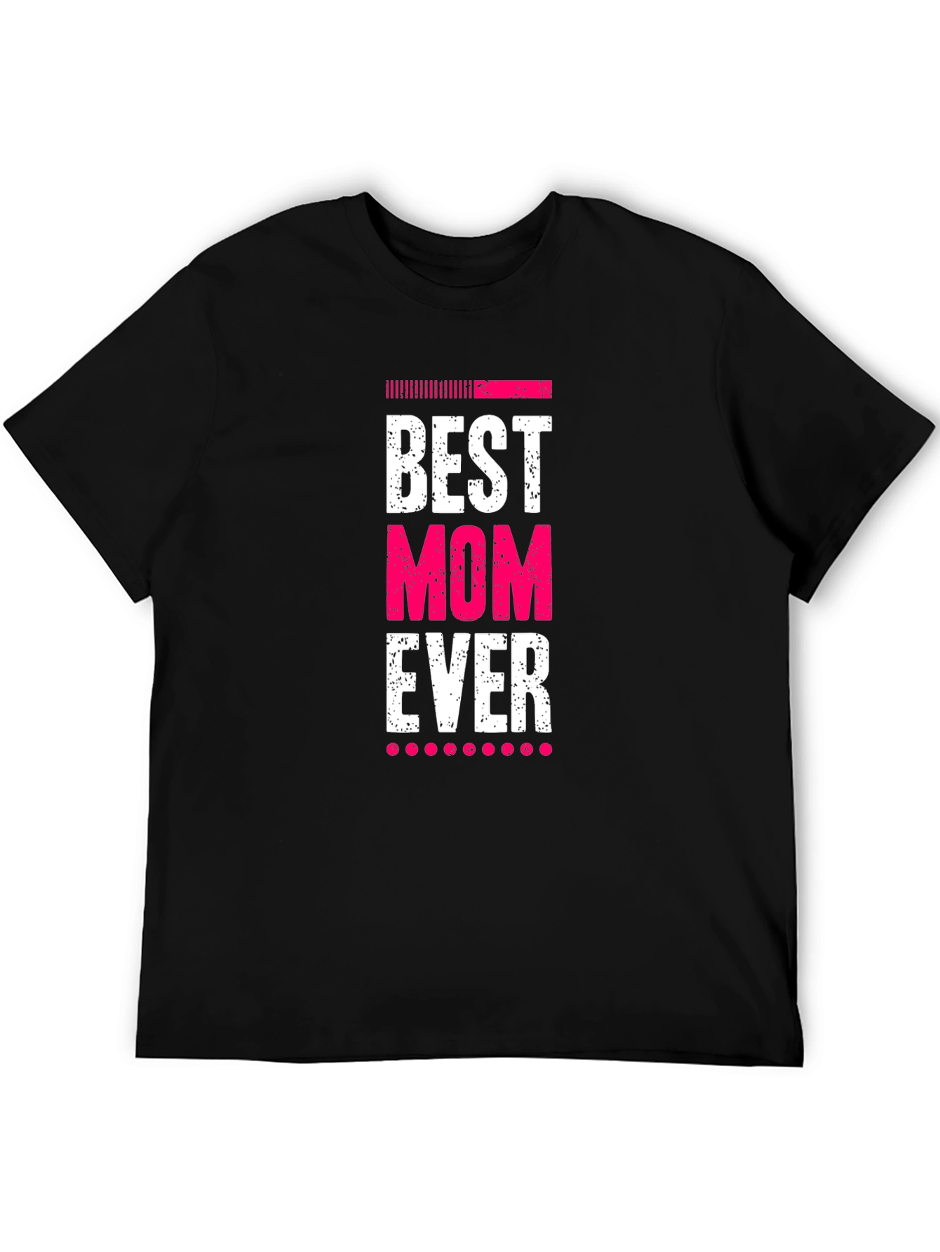 Black Best Mom Ever Black T-Shirt view 5