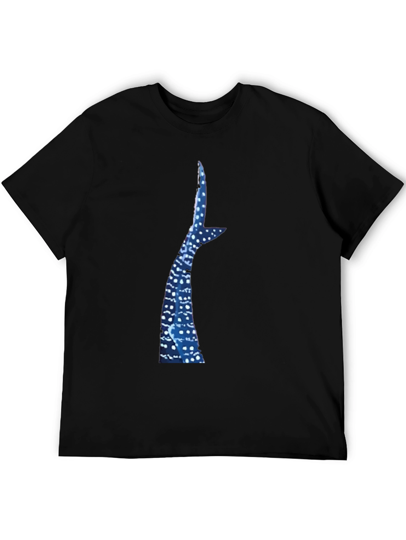 Black Whale Shark Tail T-Shirt - Marine Life Tee view 5