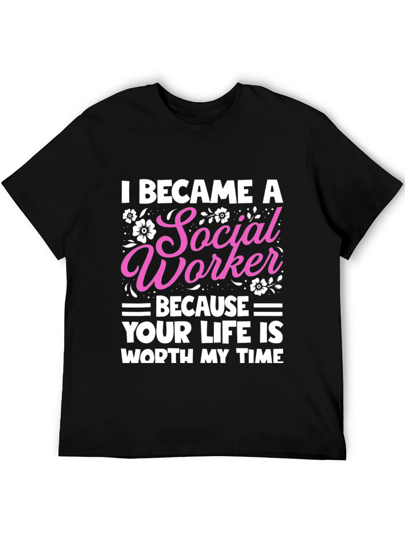 Black Social Worker T-Shirt: Worth My Time view 5