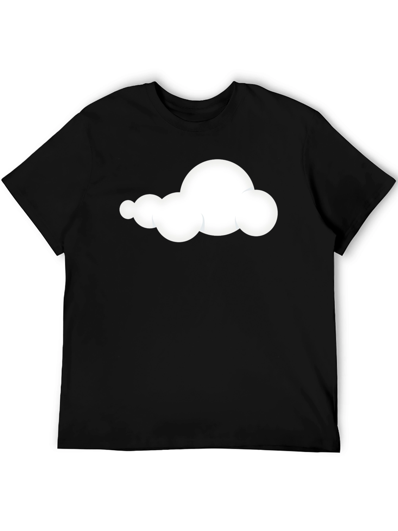 Black Cloud Graphic Black T-Shirt - Soft & Stylish view 5