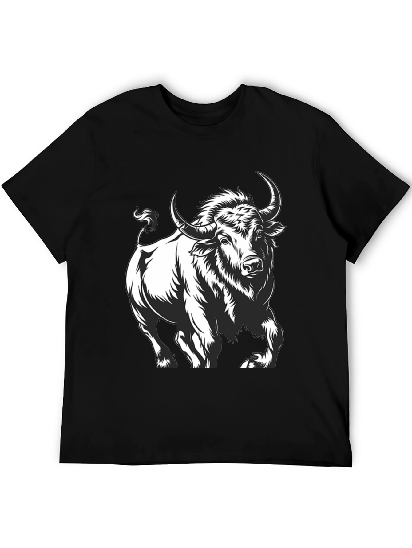 Black Black Bull Graphic Tee - Bold & Stylish view 5