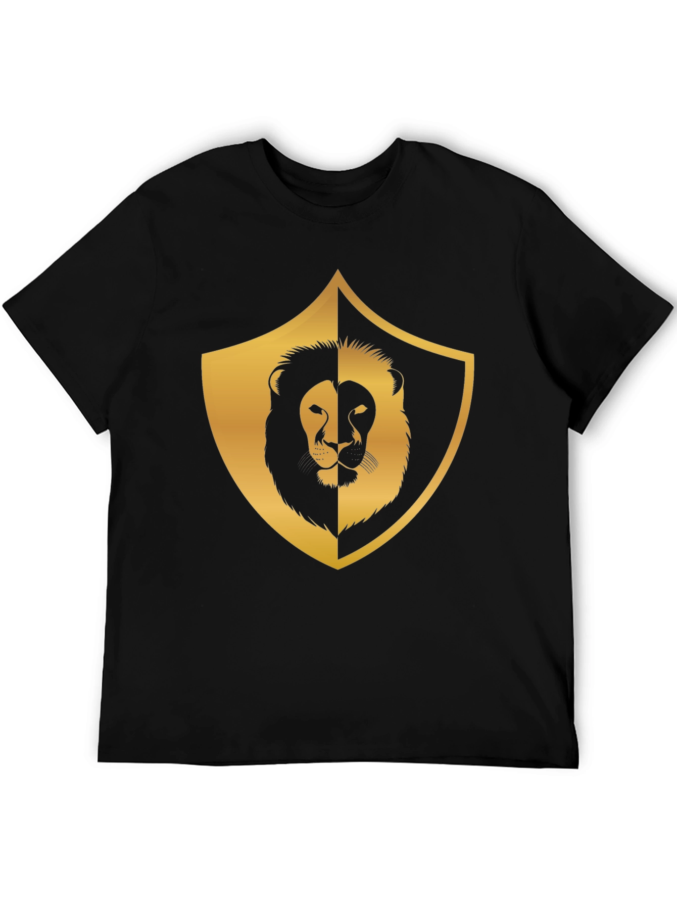 Black Lion Shield Graphic Tee - Black view 5
