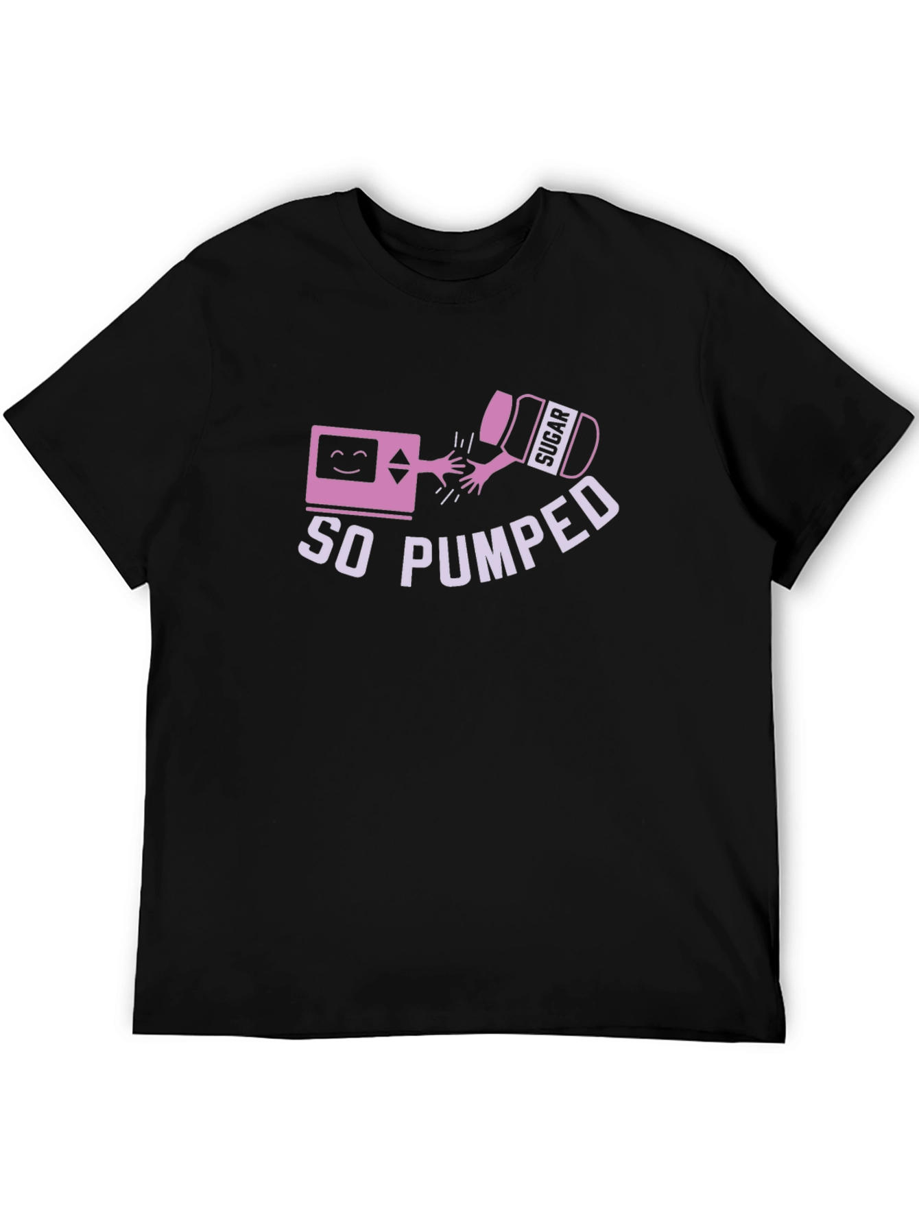 Black So Pumped T-Shirt - Black Cotton Tee view 5