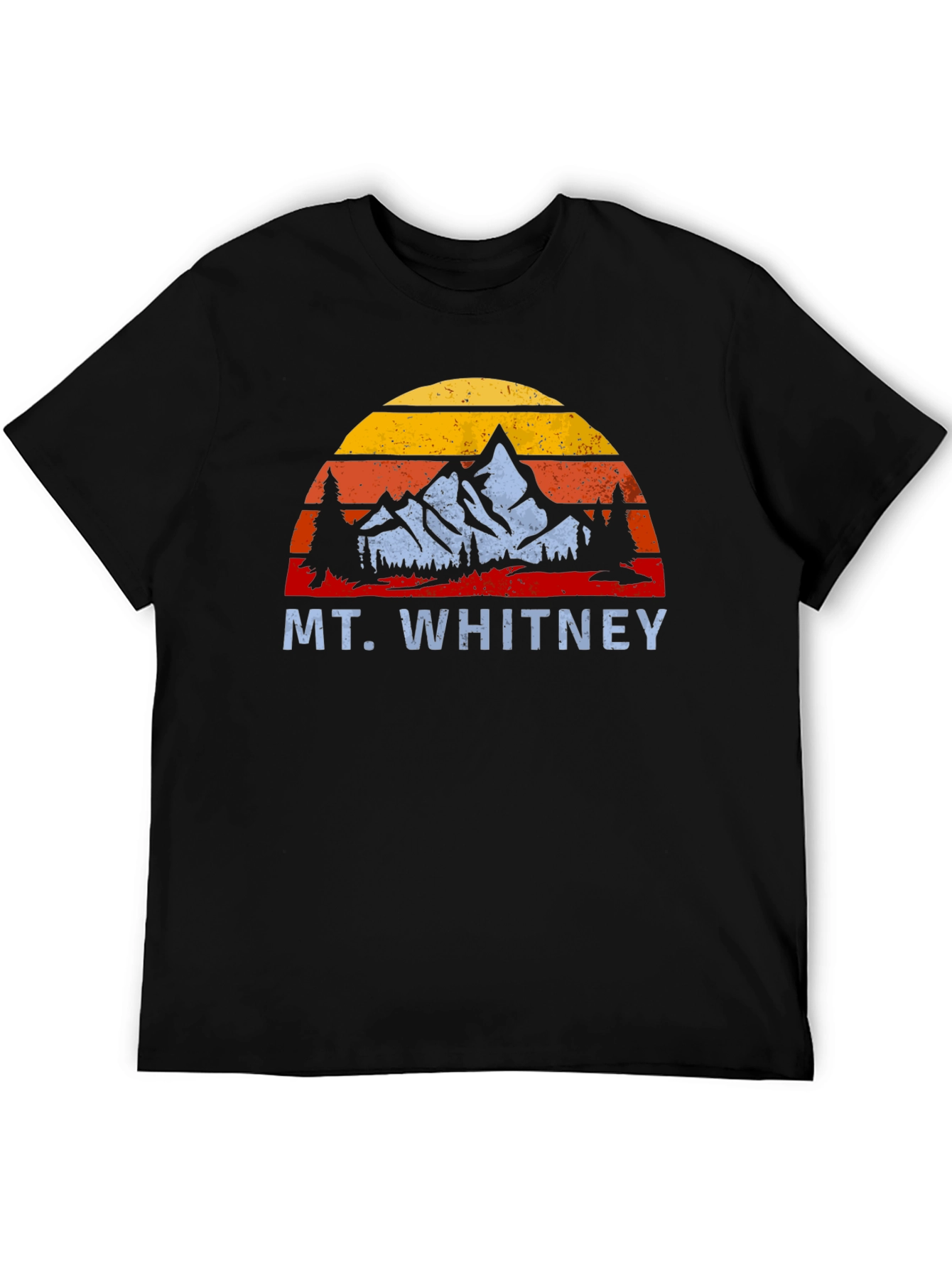 Black Mt. Whitney Retro Sunset T-Shirt view 5