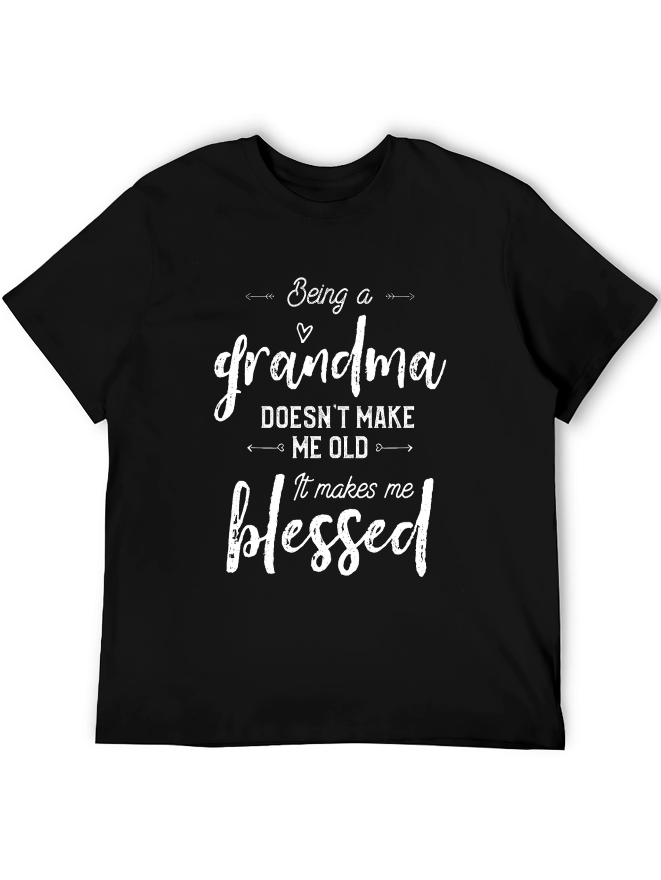 Black Being a Grandma T-Shirt - Blessed Gift for Grandmothers view 5