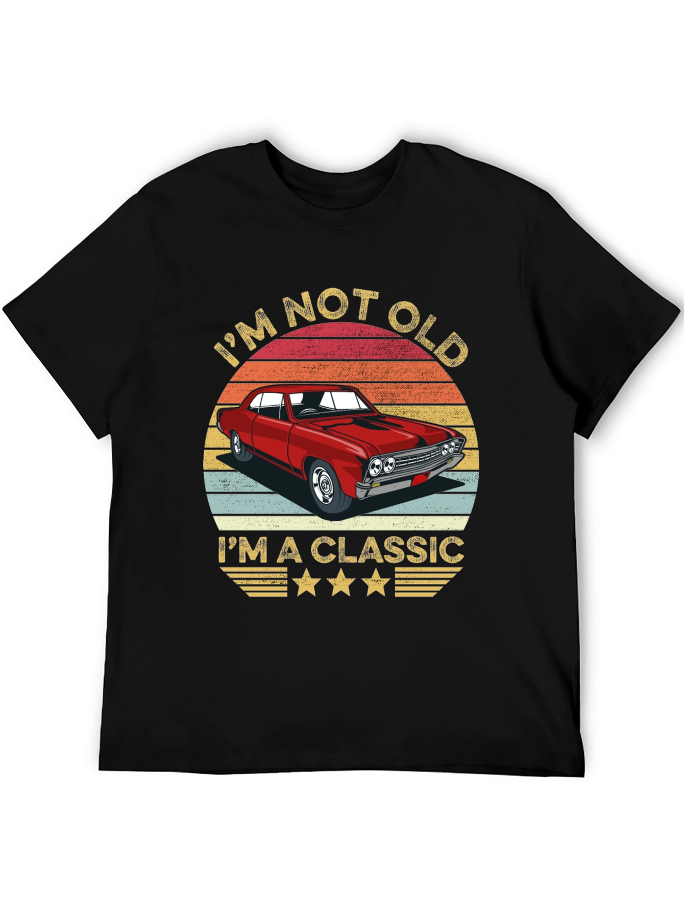 Black I'm Not Old I'm A Classic T-Shirt view 5
