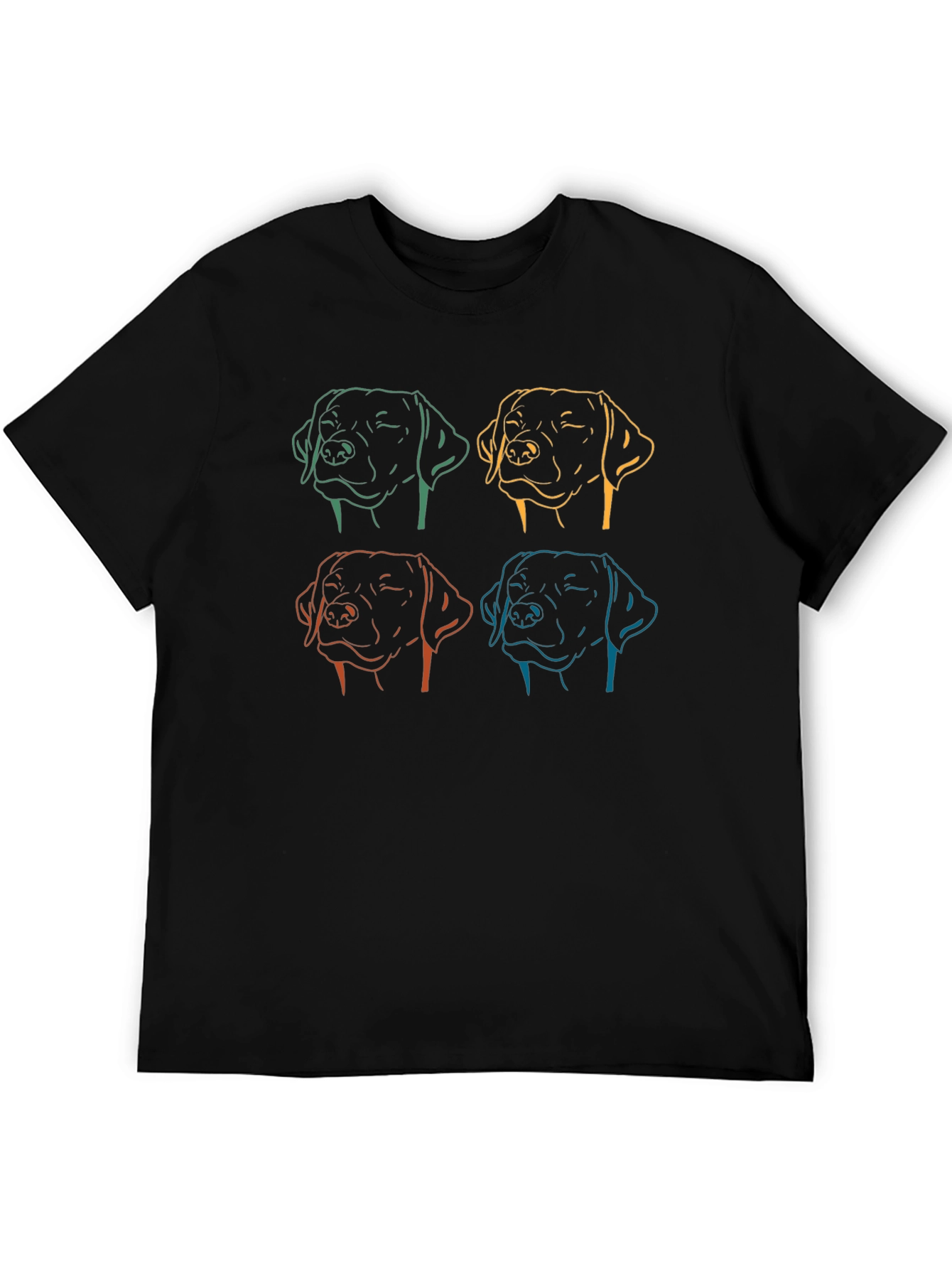 Black Dog Line Art Graphic Tee - Unisex view 5