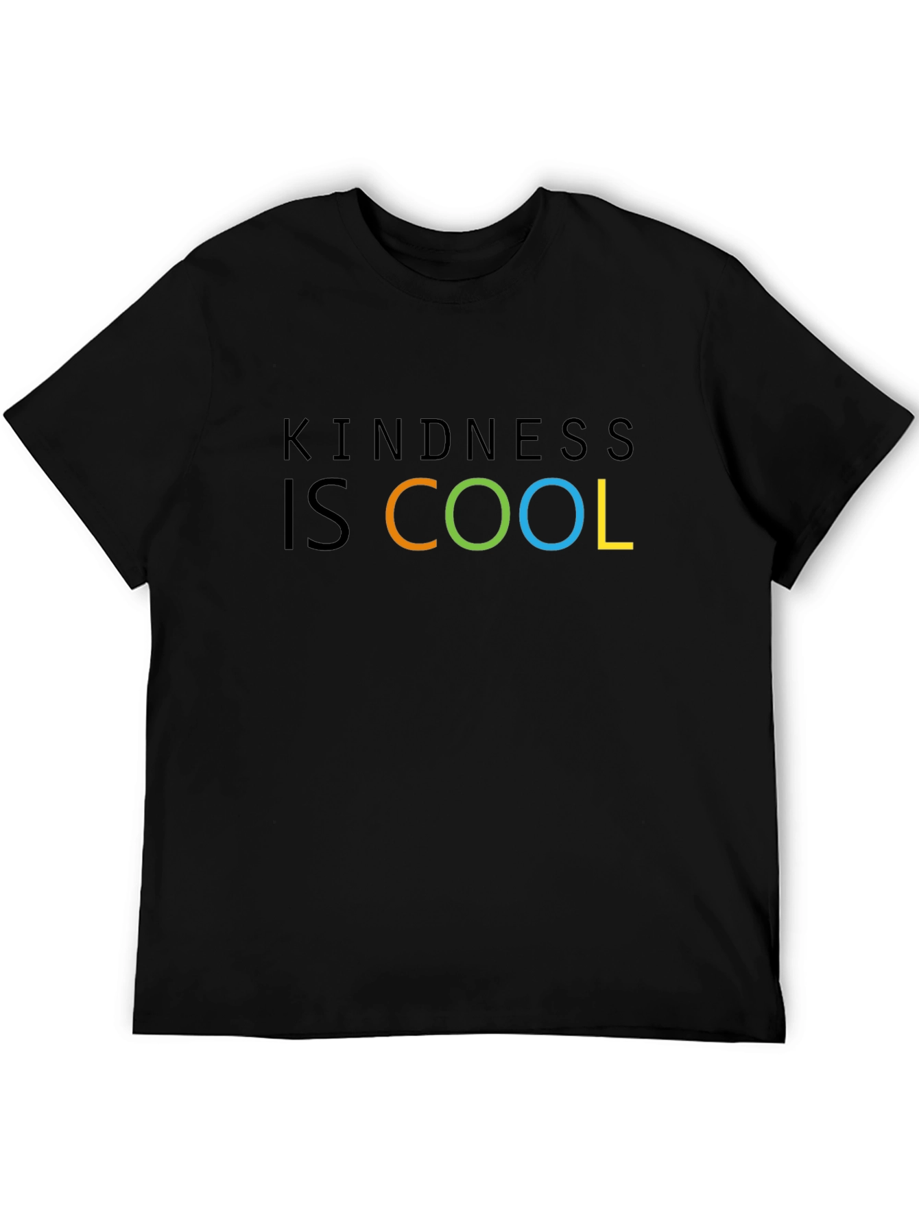 Black Kindness is Cool Graphic Tee - Black view 5