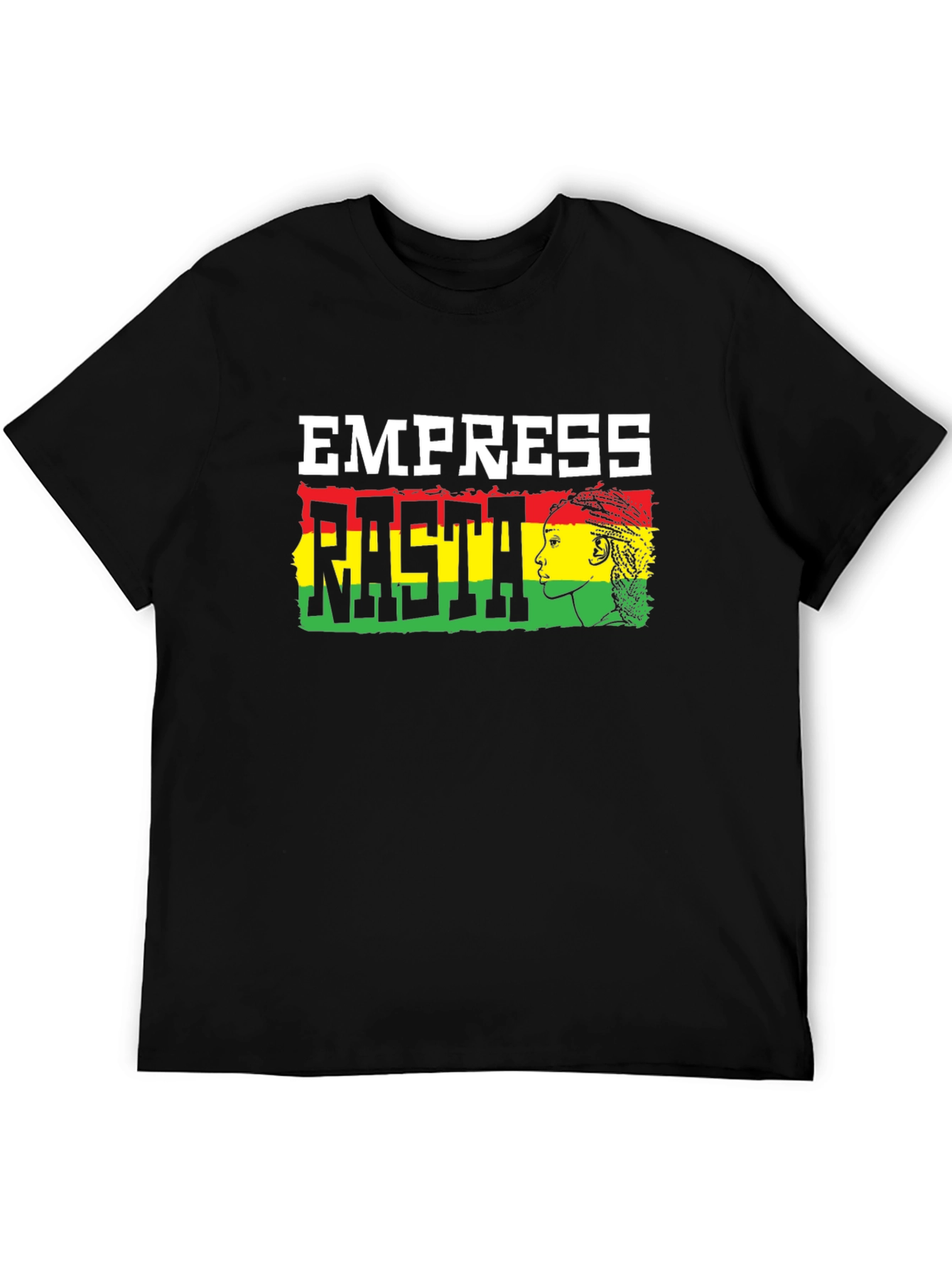 Black Empress Rasta Graphic T-Shirt view 5
