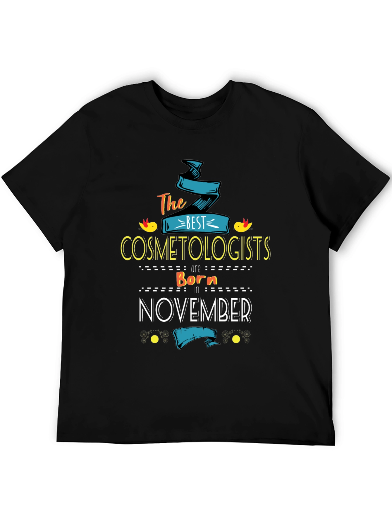 Black Best Cosmetologists Born in November T-Shirt view 5