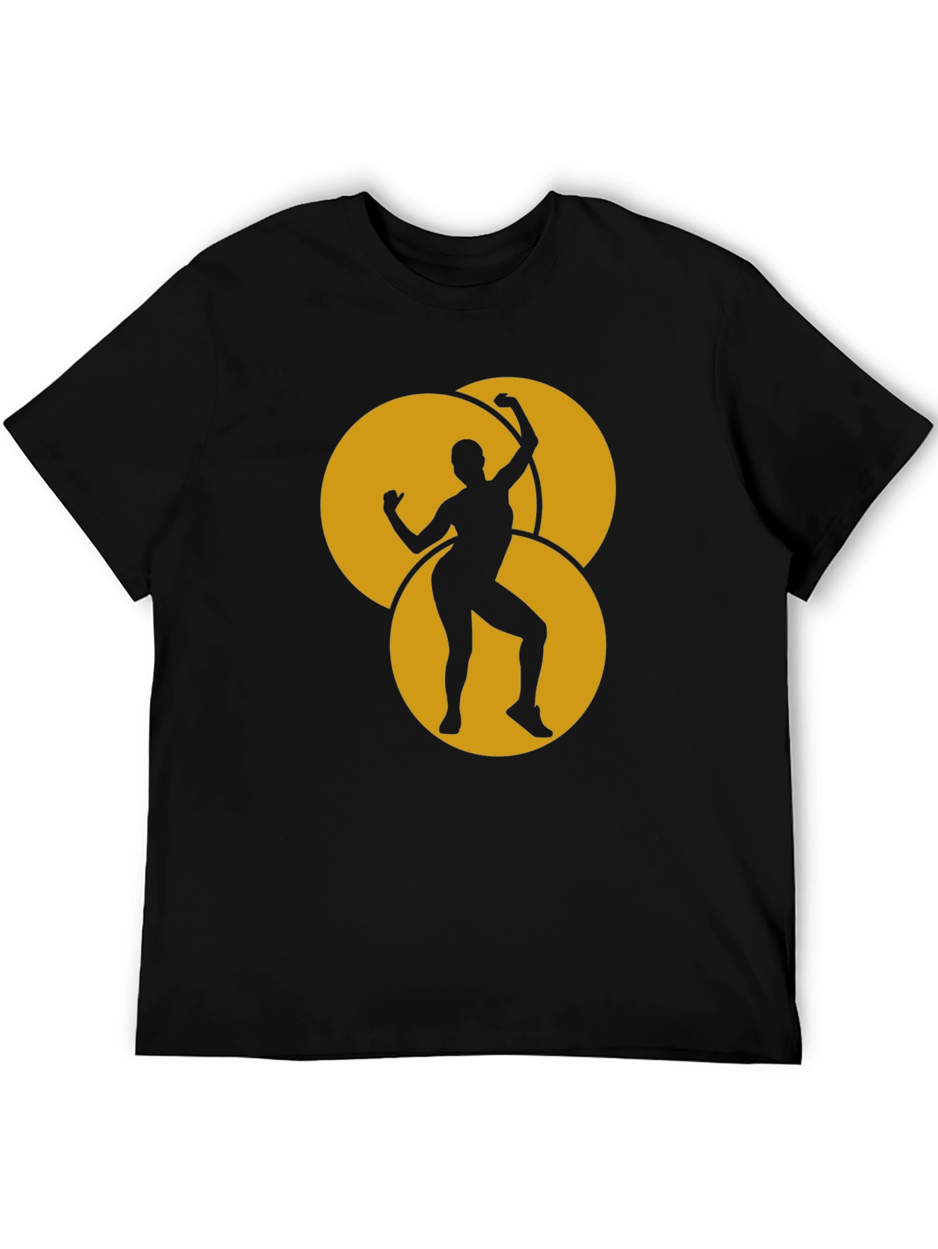 Black Dancing Woman Graphic Tee view 5