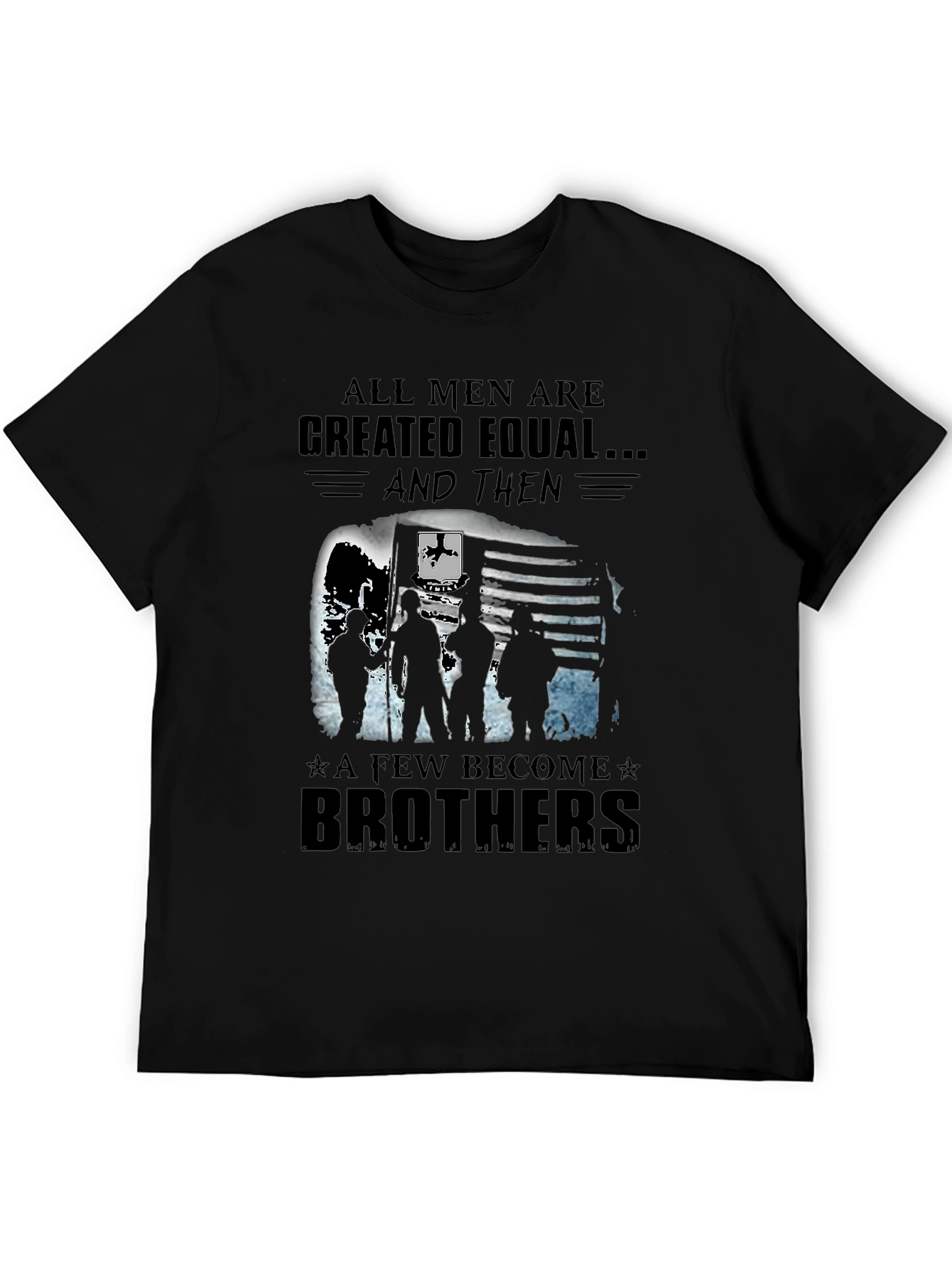 Black Brotherhood Graphic Tee - All Men Created Equal view 5