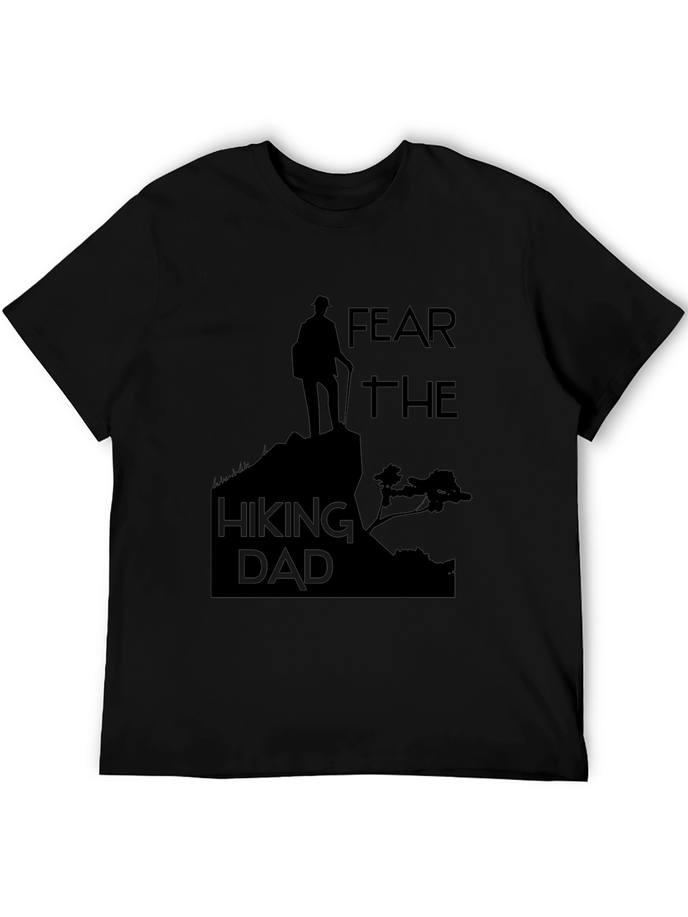 Black Fear The Hiking Dad Black T-Shirt view 5