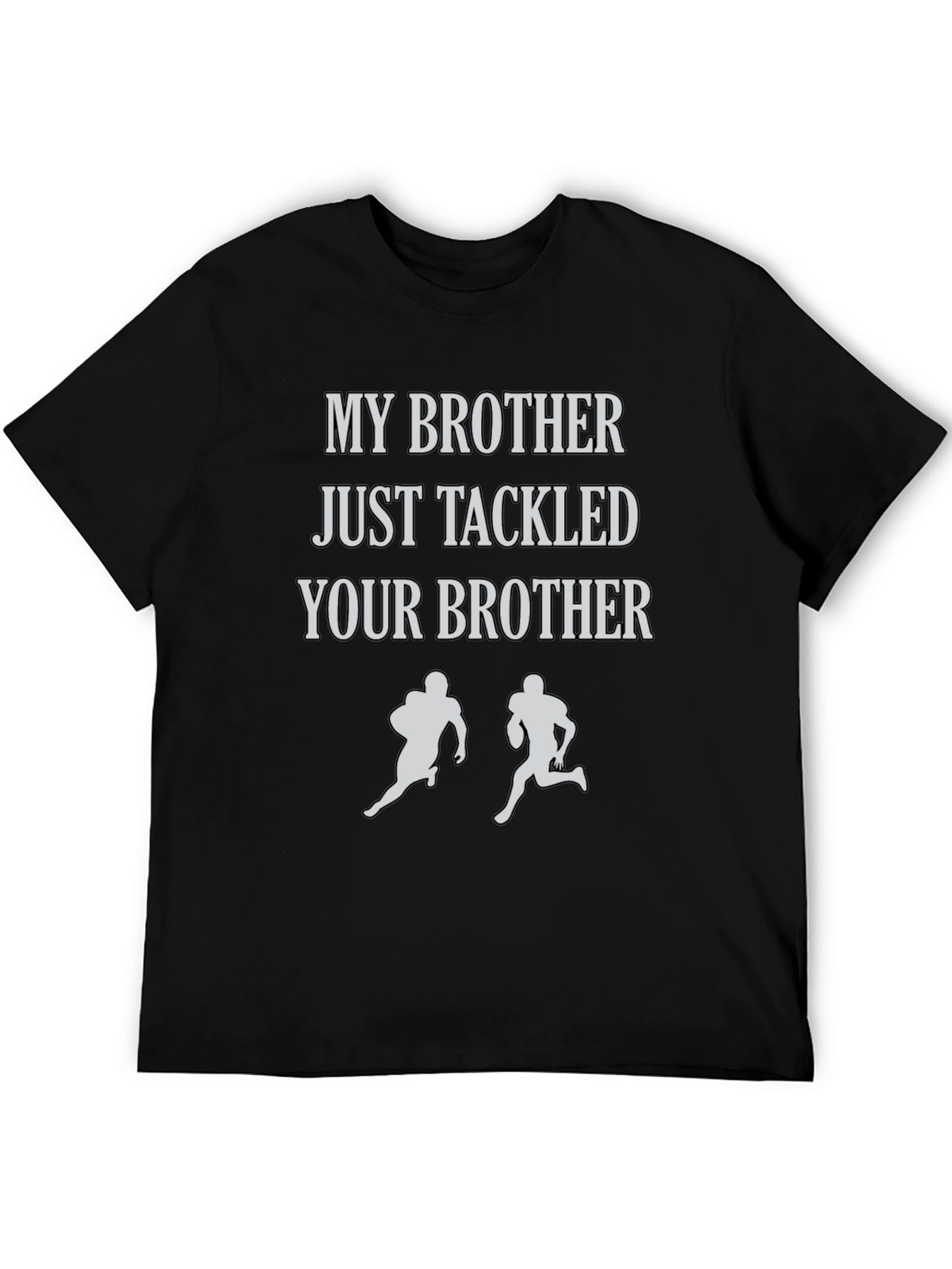 Black My Brother Tackled Your Brother T-Shirt view 5