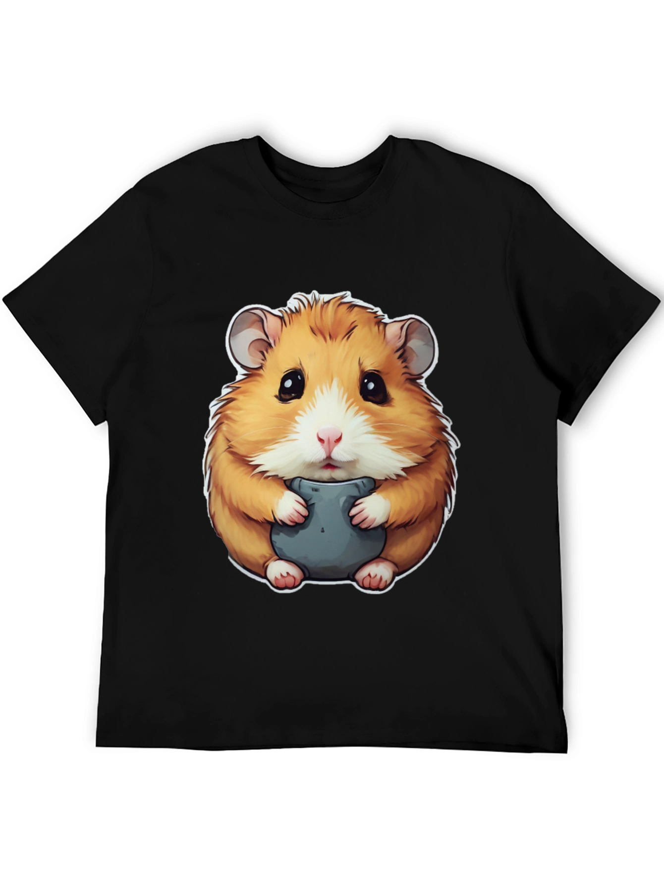 Black Hamster Graphic Tee - Cute Animal Design view 5