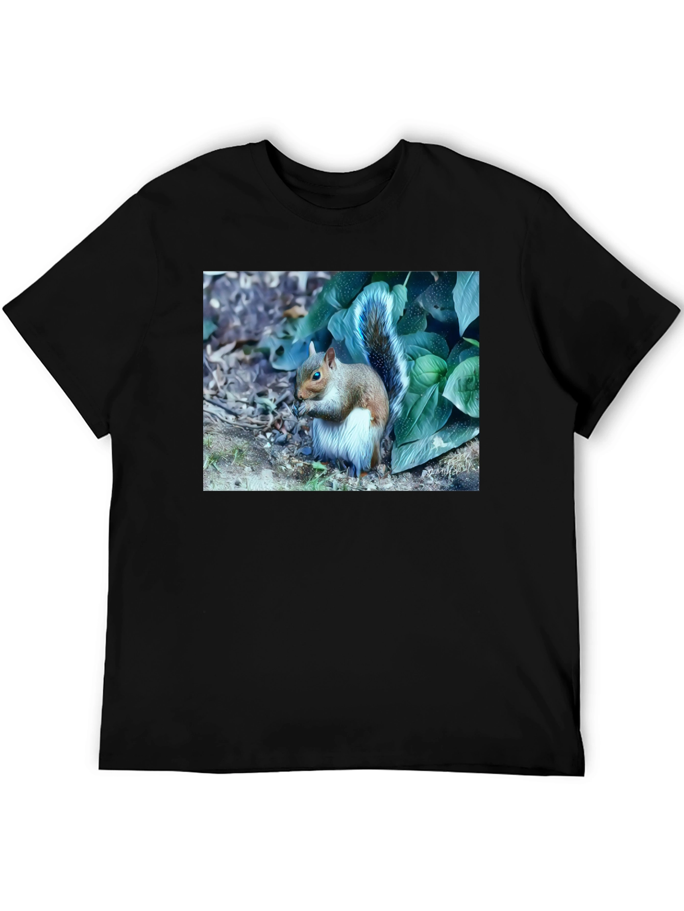 Black Squirrel T-Shirt: Nature Lover's Tee view 5