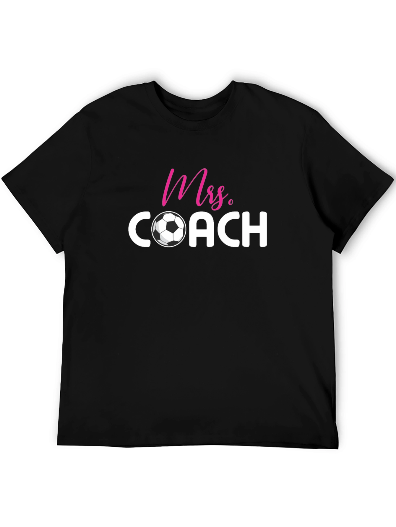Black Mrs. Coach Soccer T-Shirt view 5