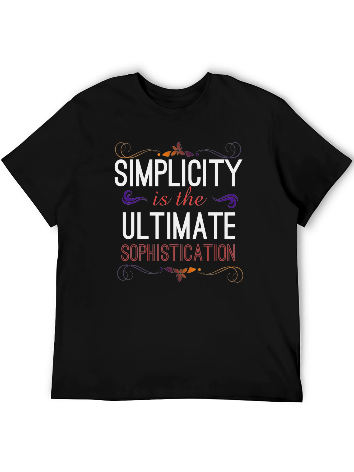 Simplicity T-Shirt - Sophisticated Black Tee - 5