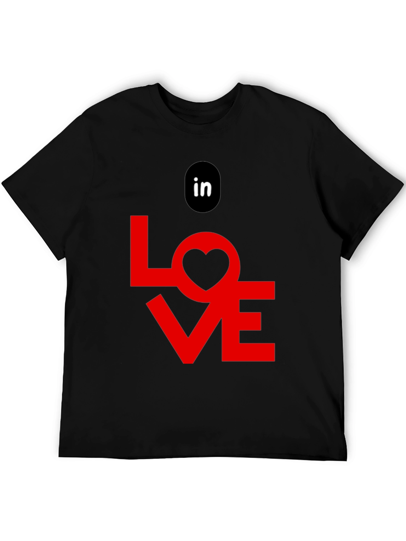 Black In Love Graphic Tee - Black Cotton T-Shirt view 5