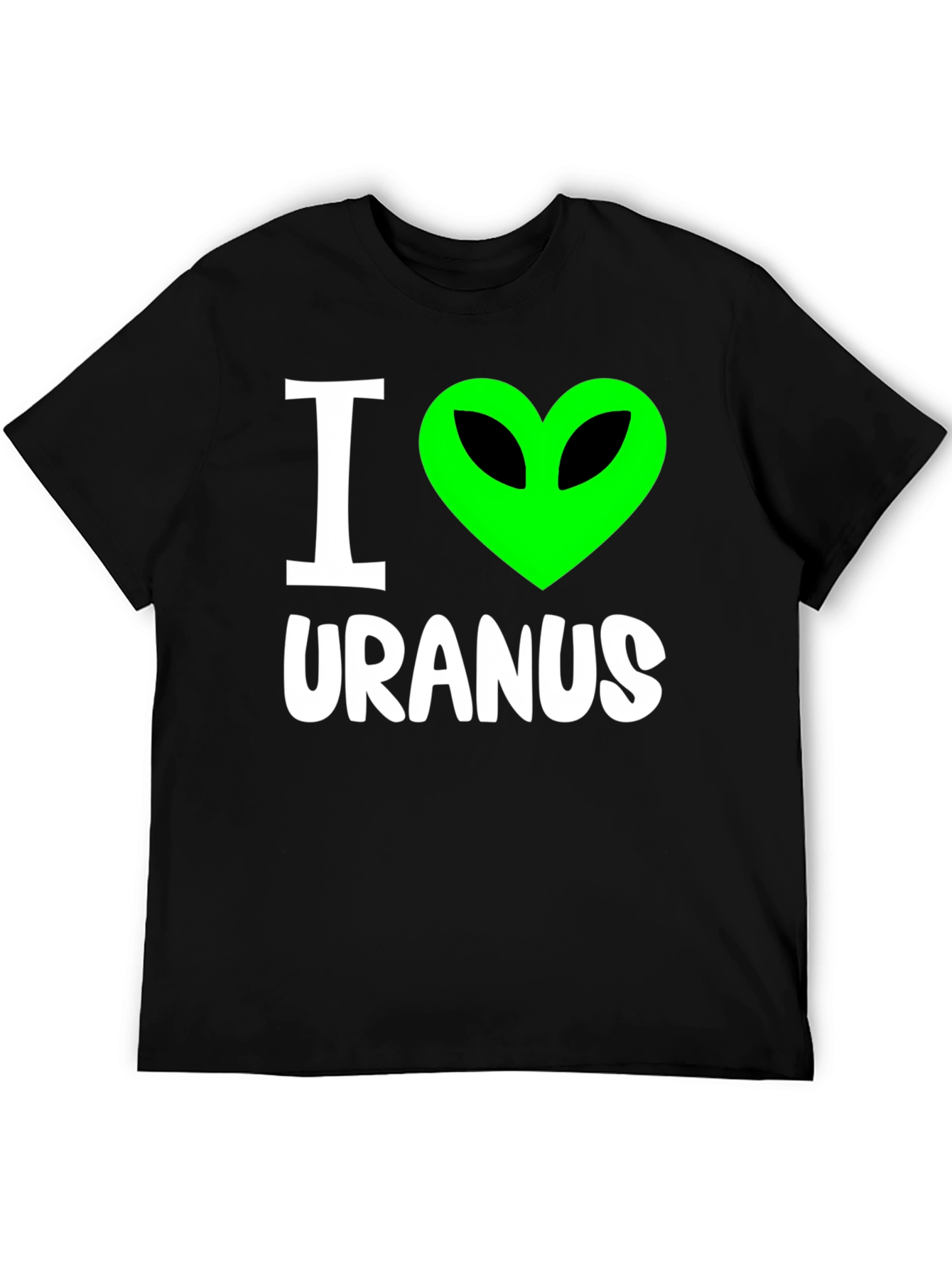 Black I Love Uranus Graphic T-Shirt view 5