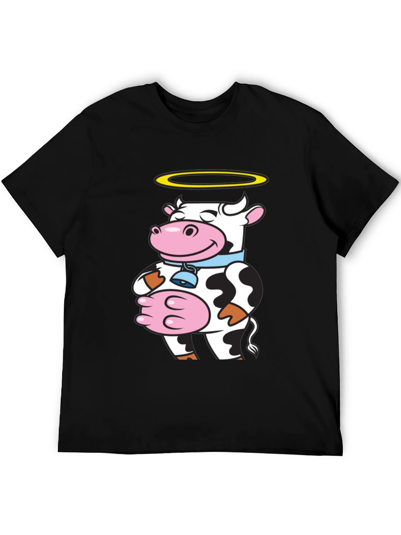 Black Holy Cow Graphic Tee - Unique Novelty Shirt view 5