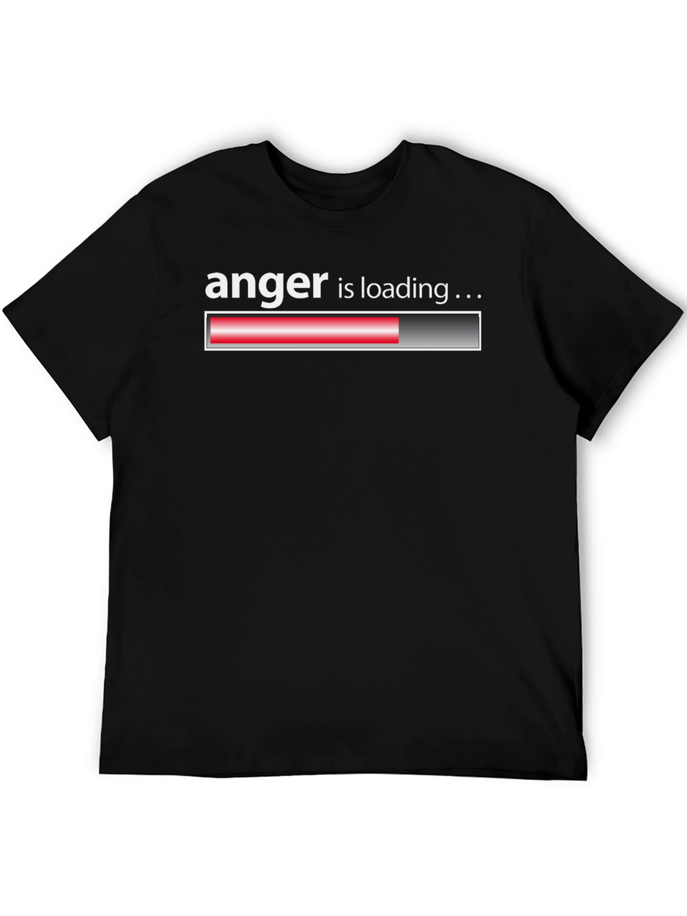 Black Anger is Loading T-Shirt - Funny Graphic Tee view 5