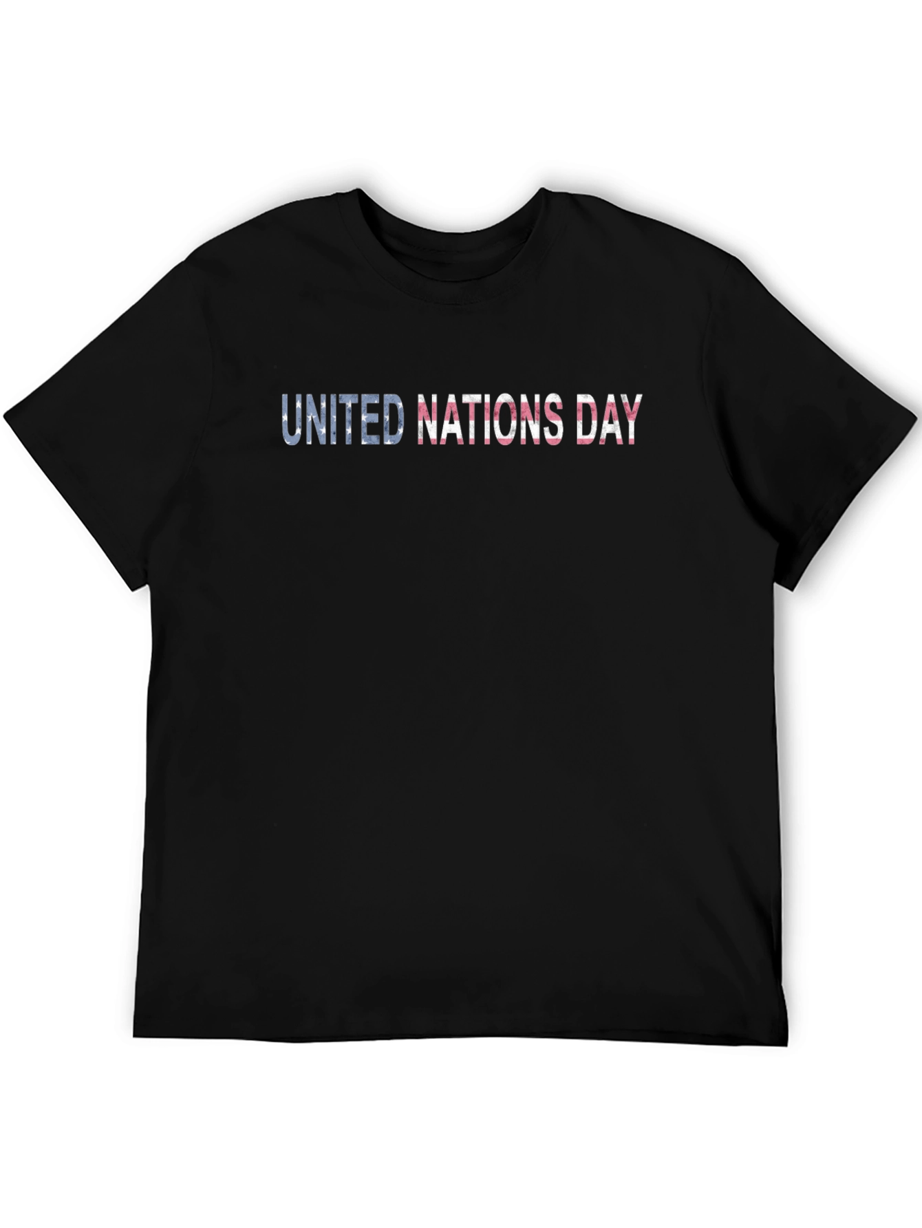 United Nations Day Graphic Black T-Shirt - 5