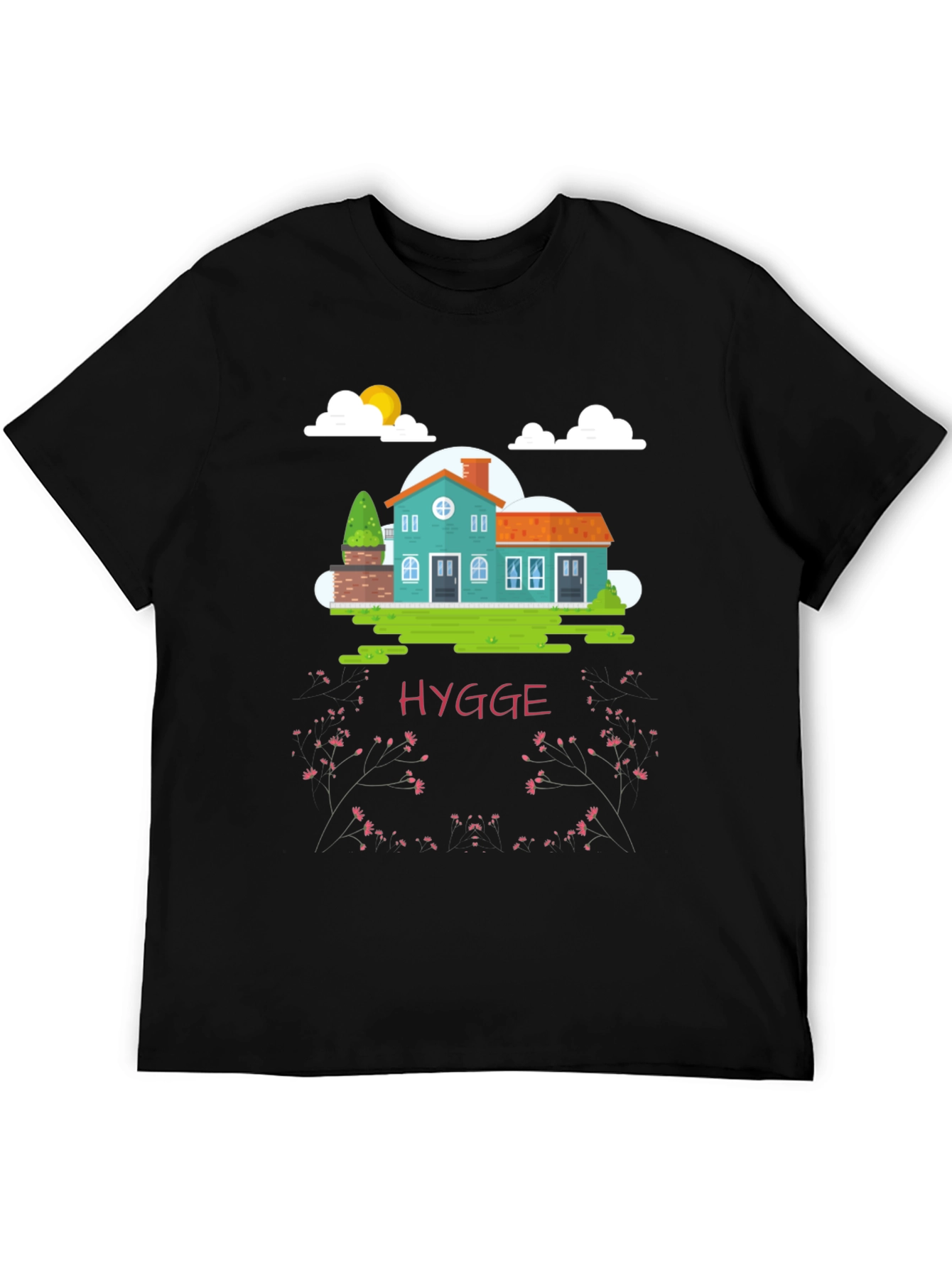Black Hygge House Black T-Shirt - Cozy Comfort view 5