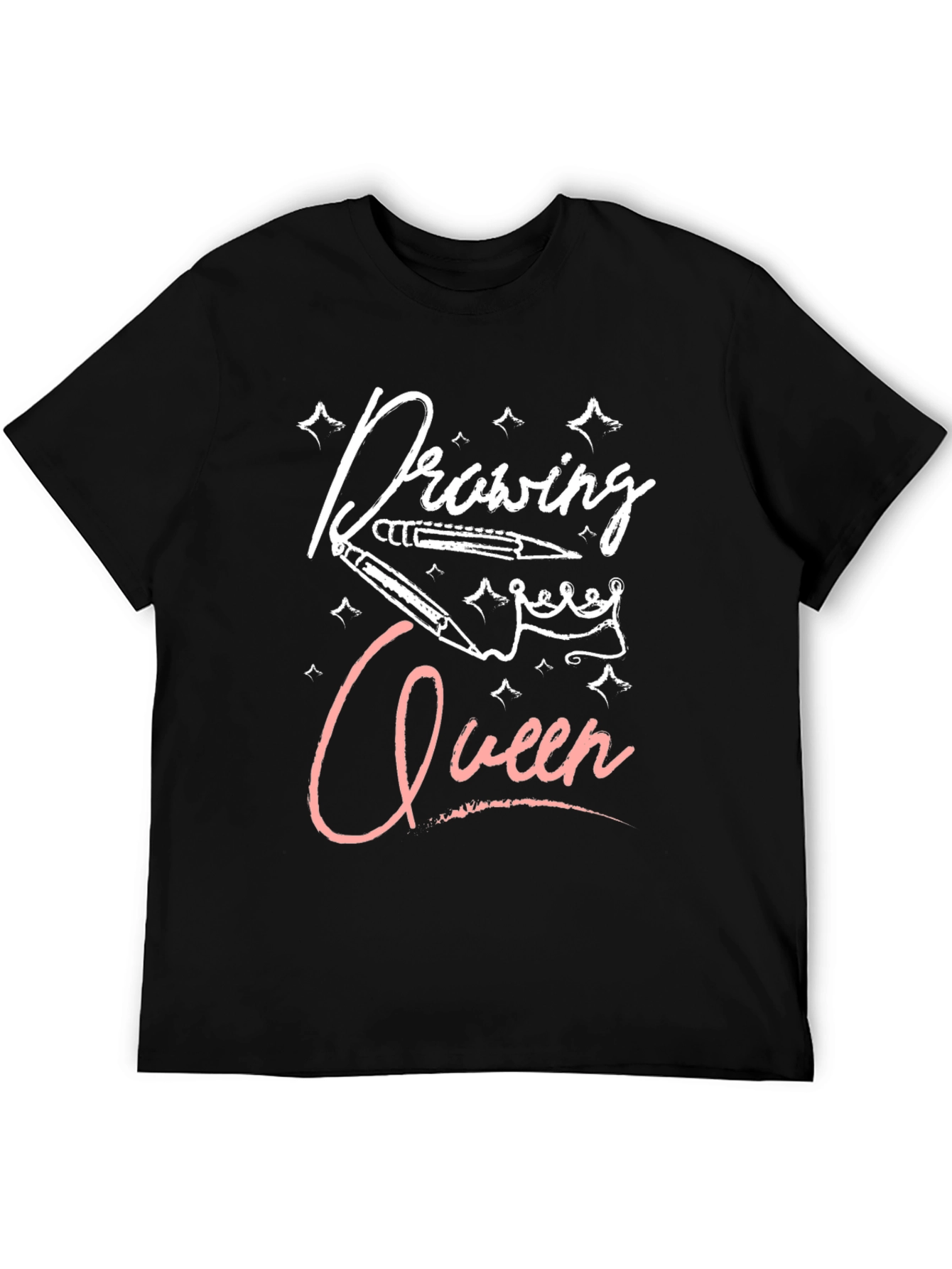 Black Drawing Queen Black T-Shirt view 5