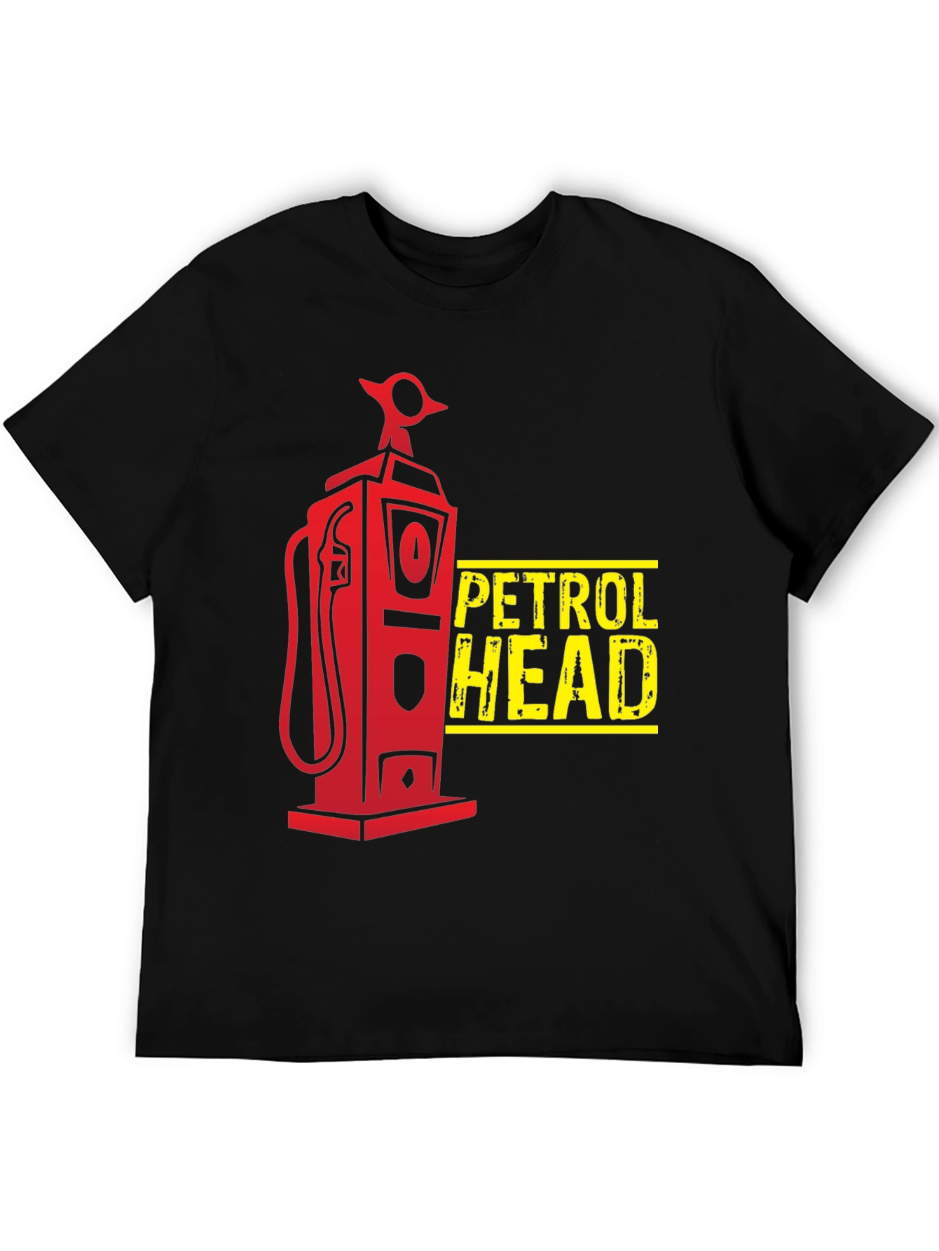 Black Petrol Head Graphic Tee - Black Cotton view 5