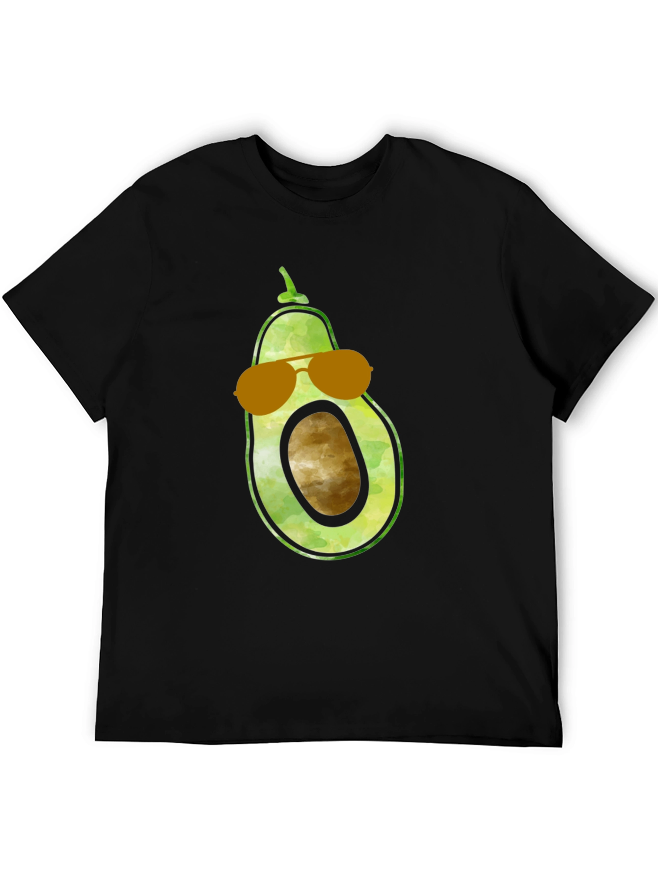 Black Cool Avocado Graphic Tee view 5