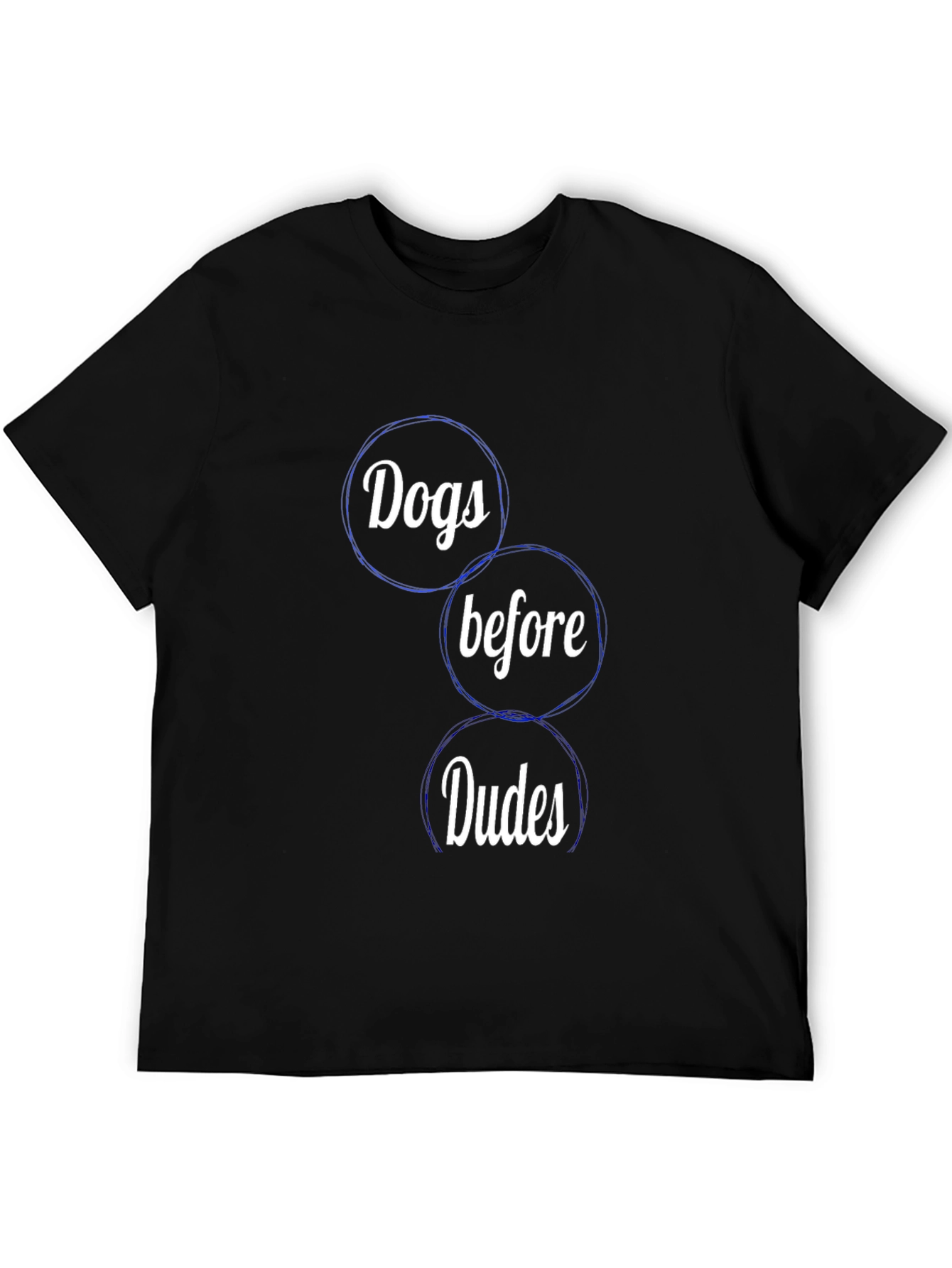 Black Dogs Before Dudes Graphic Tee - Black view 5