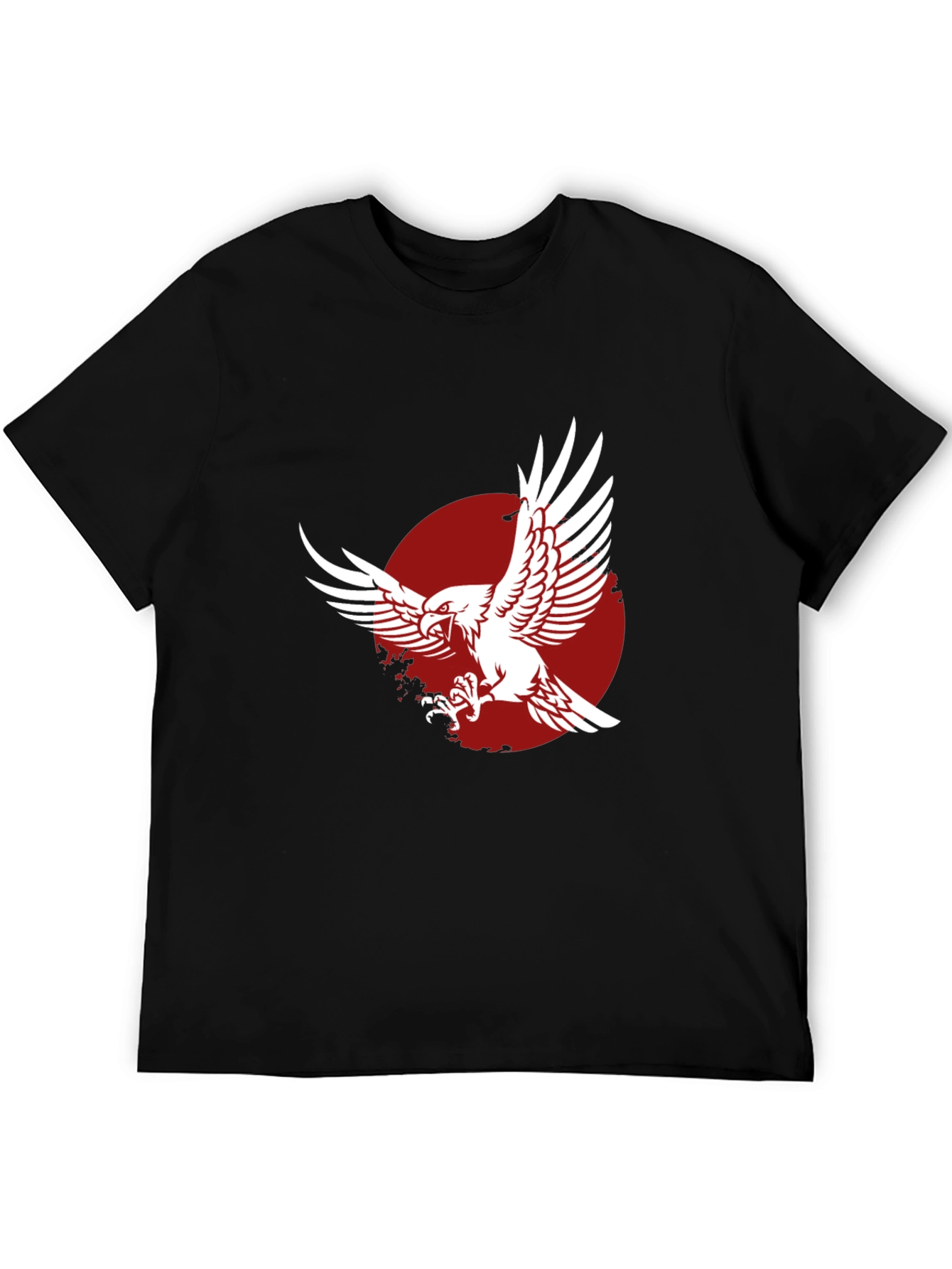 Black Eagle Graphic Tee - Black Stylish Design view 5