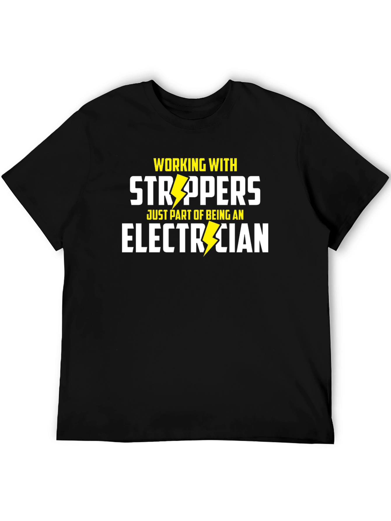 Black Strippers Electrician T-Shirt view 5